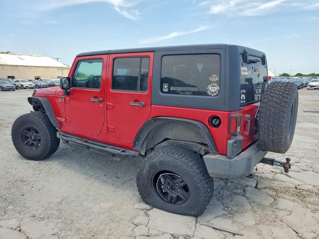 2010 Jeep Wrangler Unlimited Sport Red vin: 1J4BA3H16AL173584