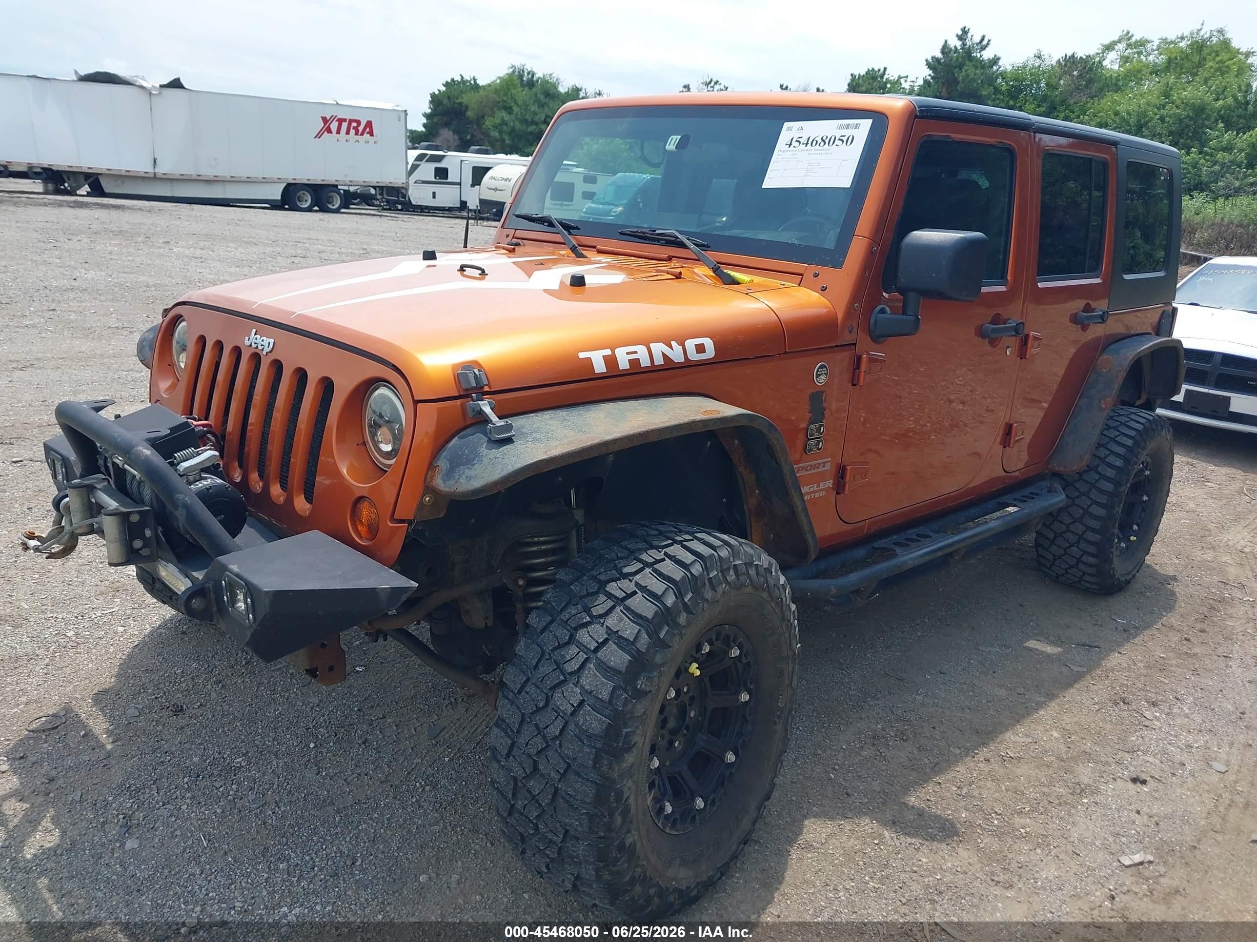 2010 Jeep Wrangler Unlimited Sport Orange vin: 1J4BA3H16AL175285