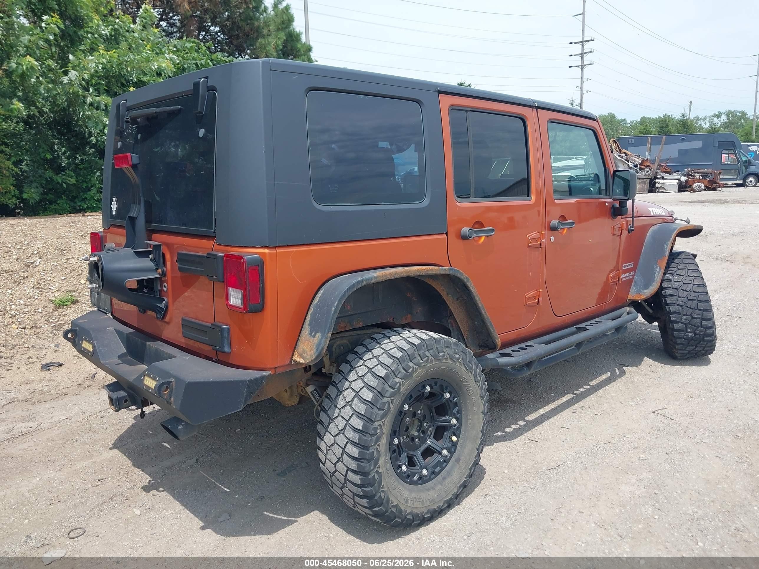 2010 Jeep Wrangler Unlimited Sport Orange vin: 1J4BA3H16AL175285