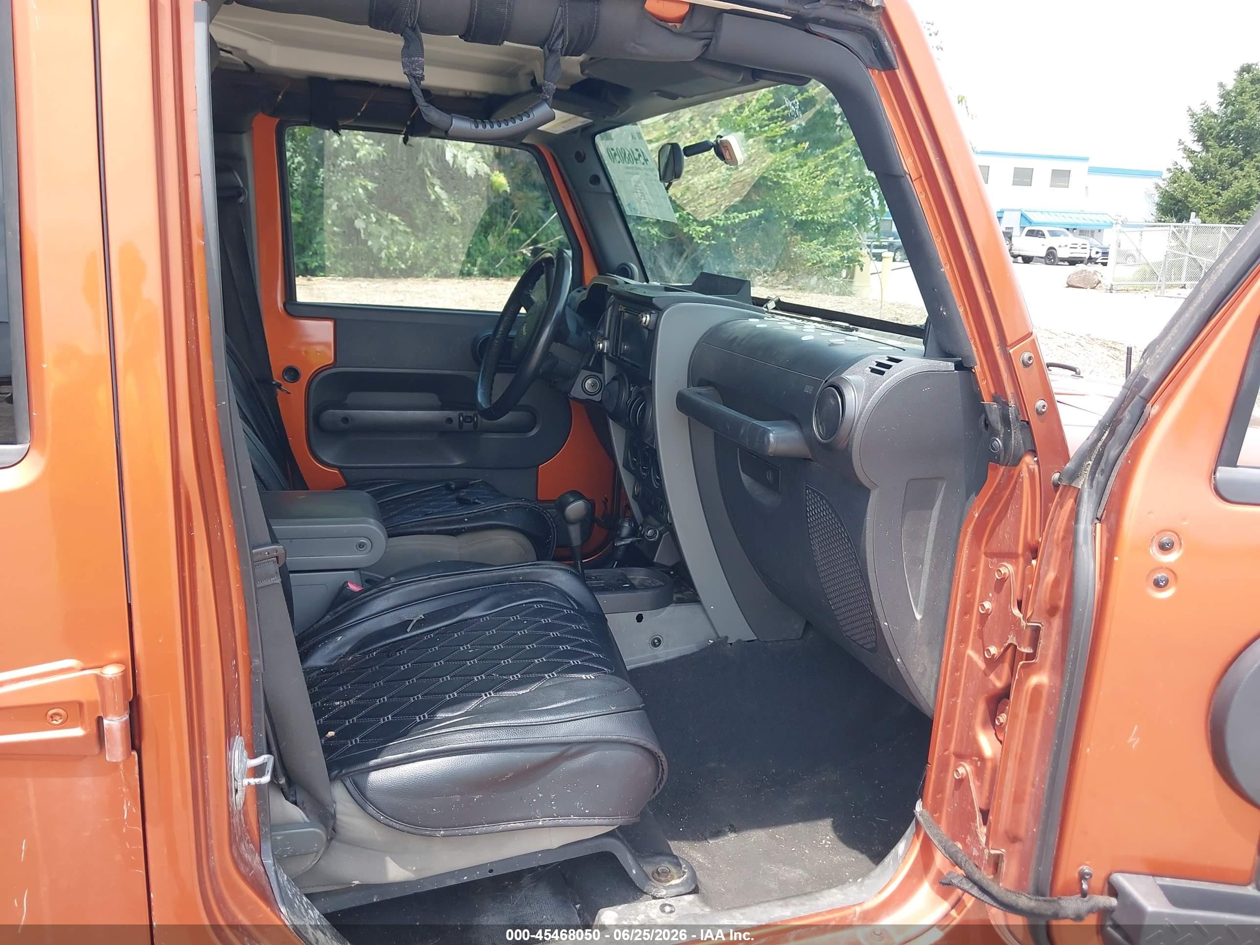 2010 Jeep Wrangler Unlimited Sport Orange vin: 1J4BA3H16AL175285