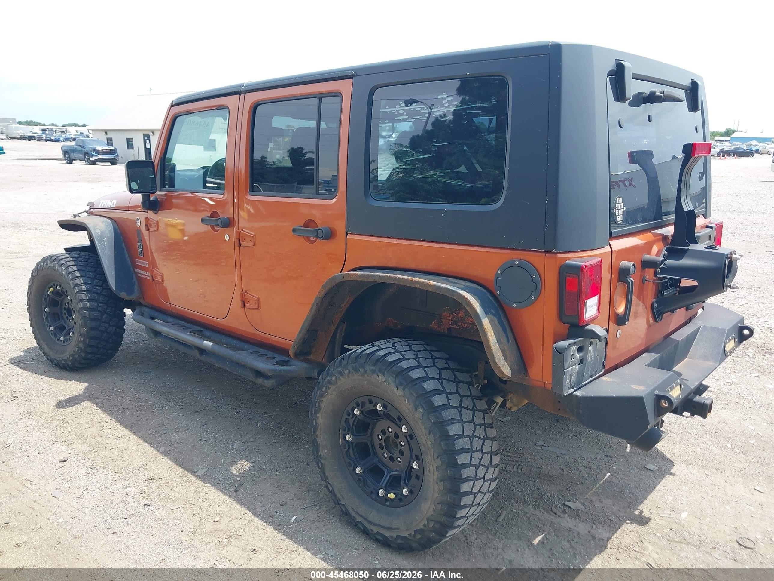 2010 Jeep Wrangler Unlimited Sport Orange vin: 1J4BA3H16AL175285