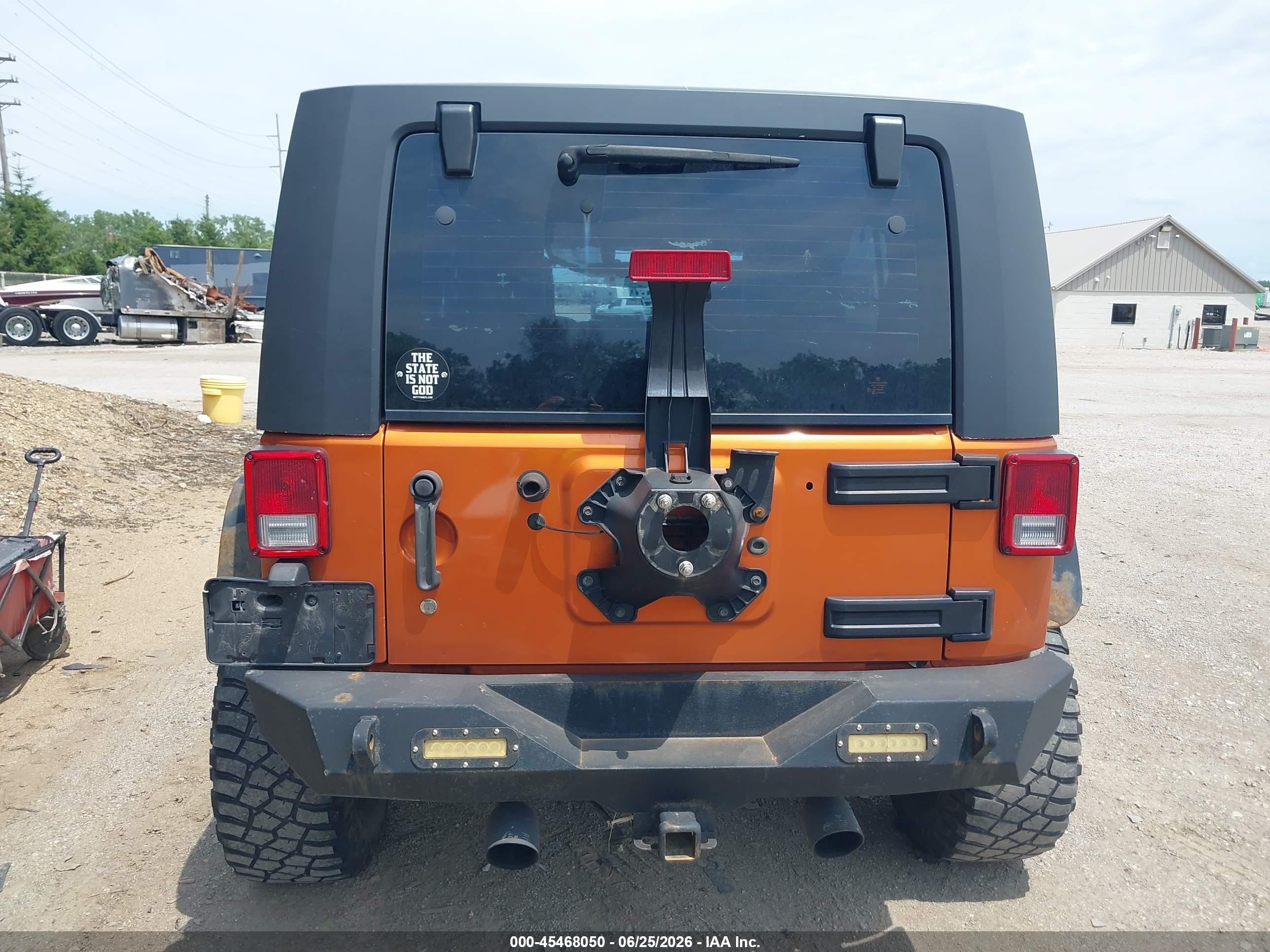 2010 Jeep Wrangler Unlimited Sport Orange vin: 1J4BA3H16AL175285