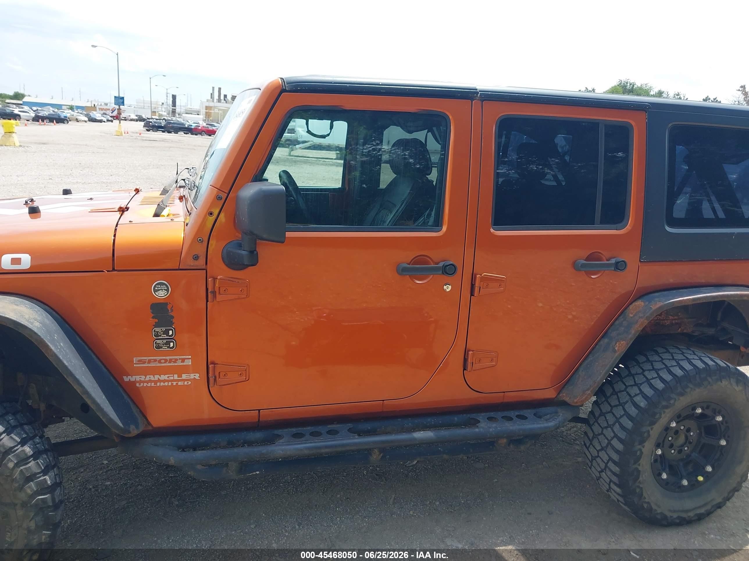2010 Jeep Wrangler Unlimited Sport Orange vin: 1J4BA3H16AL175285