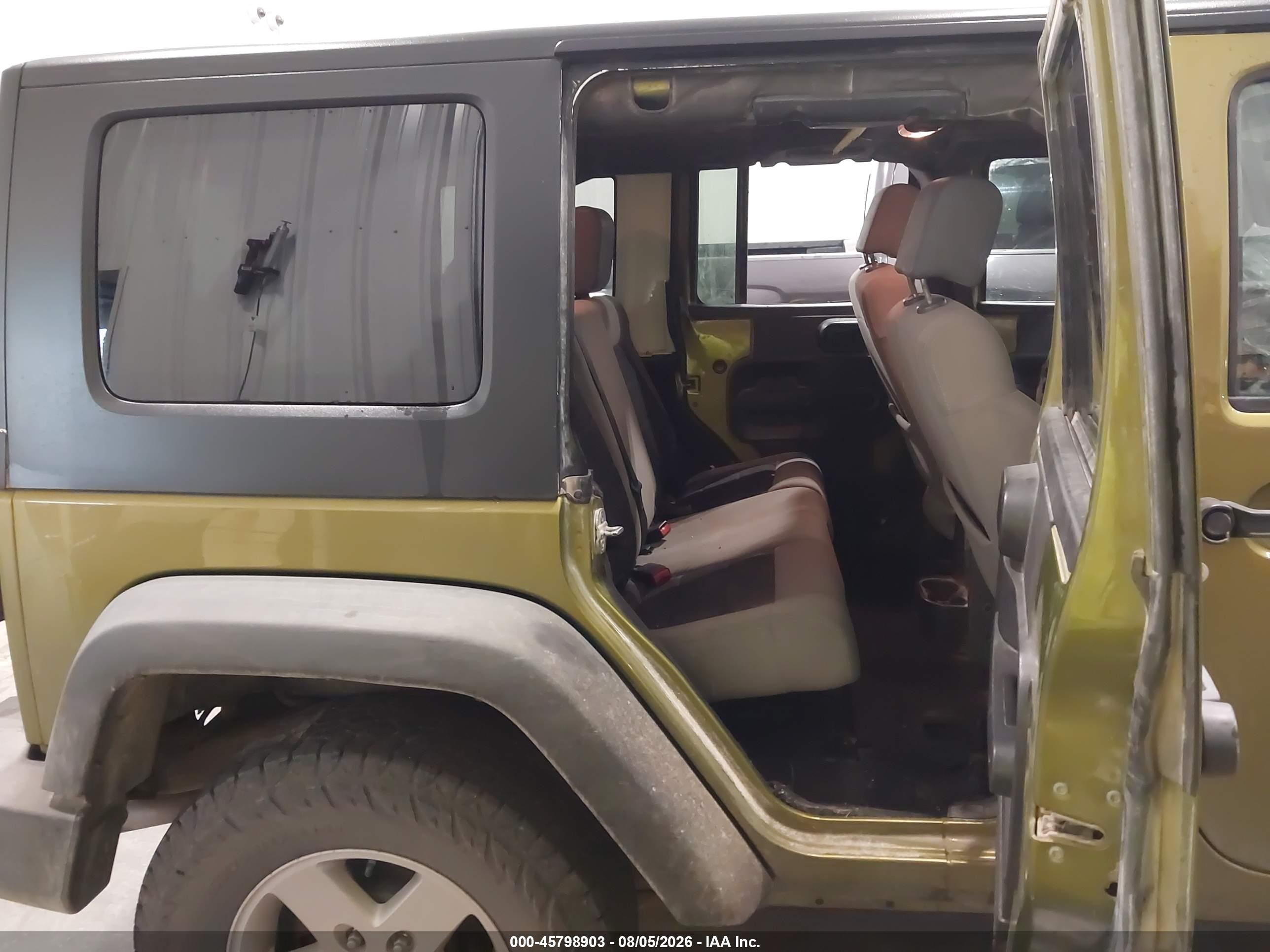 2010 Jeep Wrangler Unlimited Sport Green vin: 1J4BA3H16AL204204