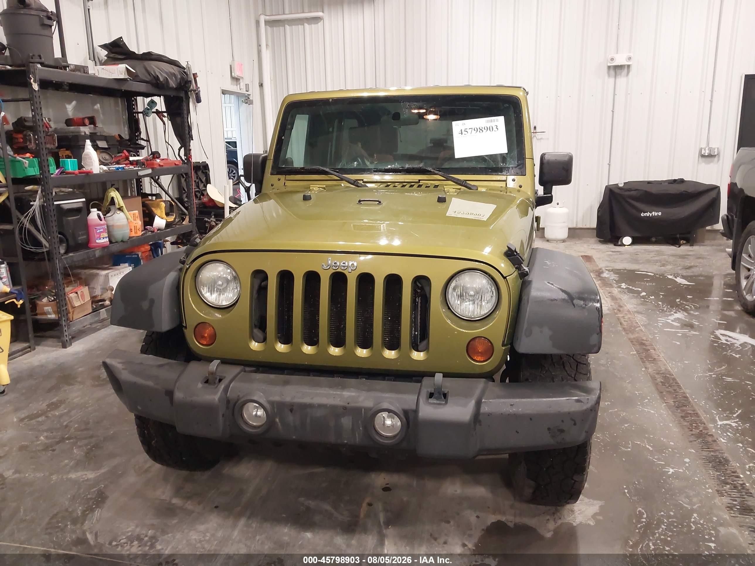 2010 Jeep Wrangler Unlimited Sport Green vin: 1J4BA3H16AL204204