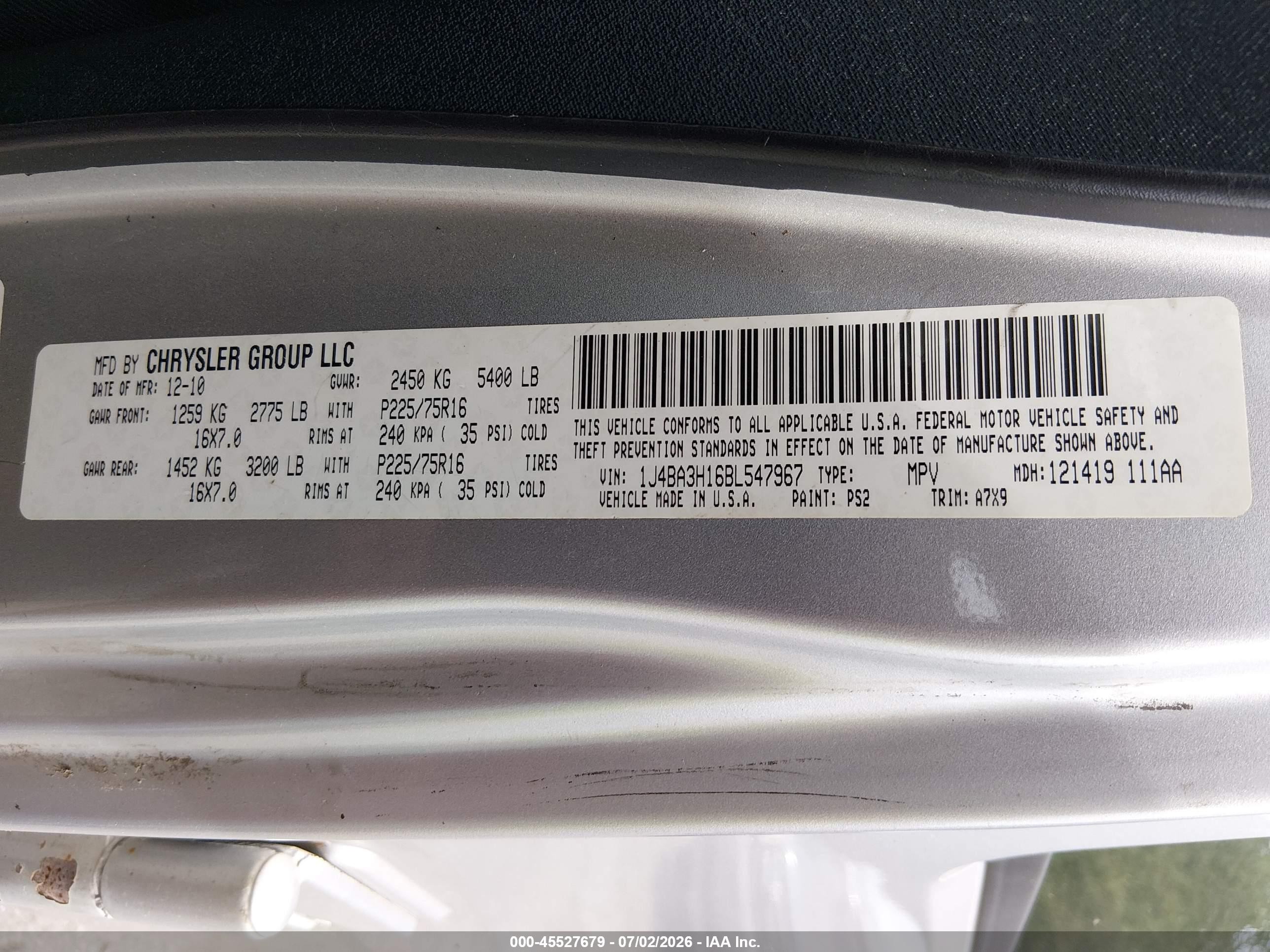 2011 Jeep Wrangler Unlimited Sport Silver vin: 1J4BA3H16BL547967