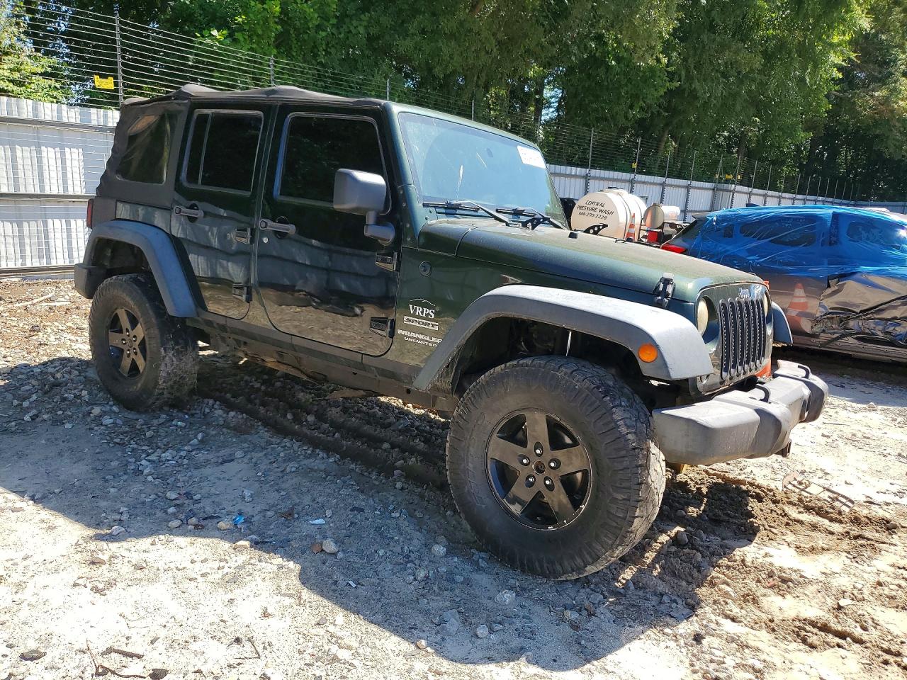2010 Jeep Wrangler Unlimited Sport Green vin: 1J4BA3H17AL202364