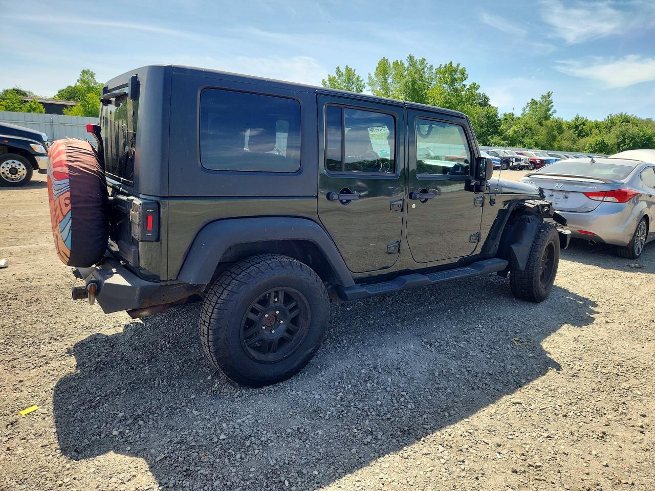 2011 Jeep Wrangler Unlimited Sport Green vin: 1J4BA3H17BL551297