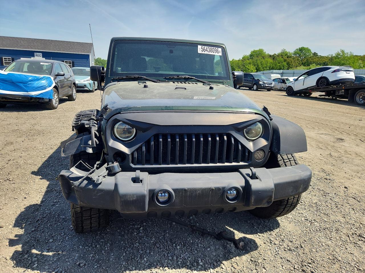 2011 Jeep Wrangler Unlimited Sport Green vin: 1J4BA3H17BL551297