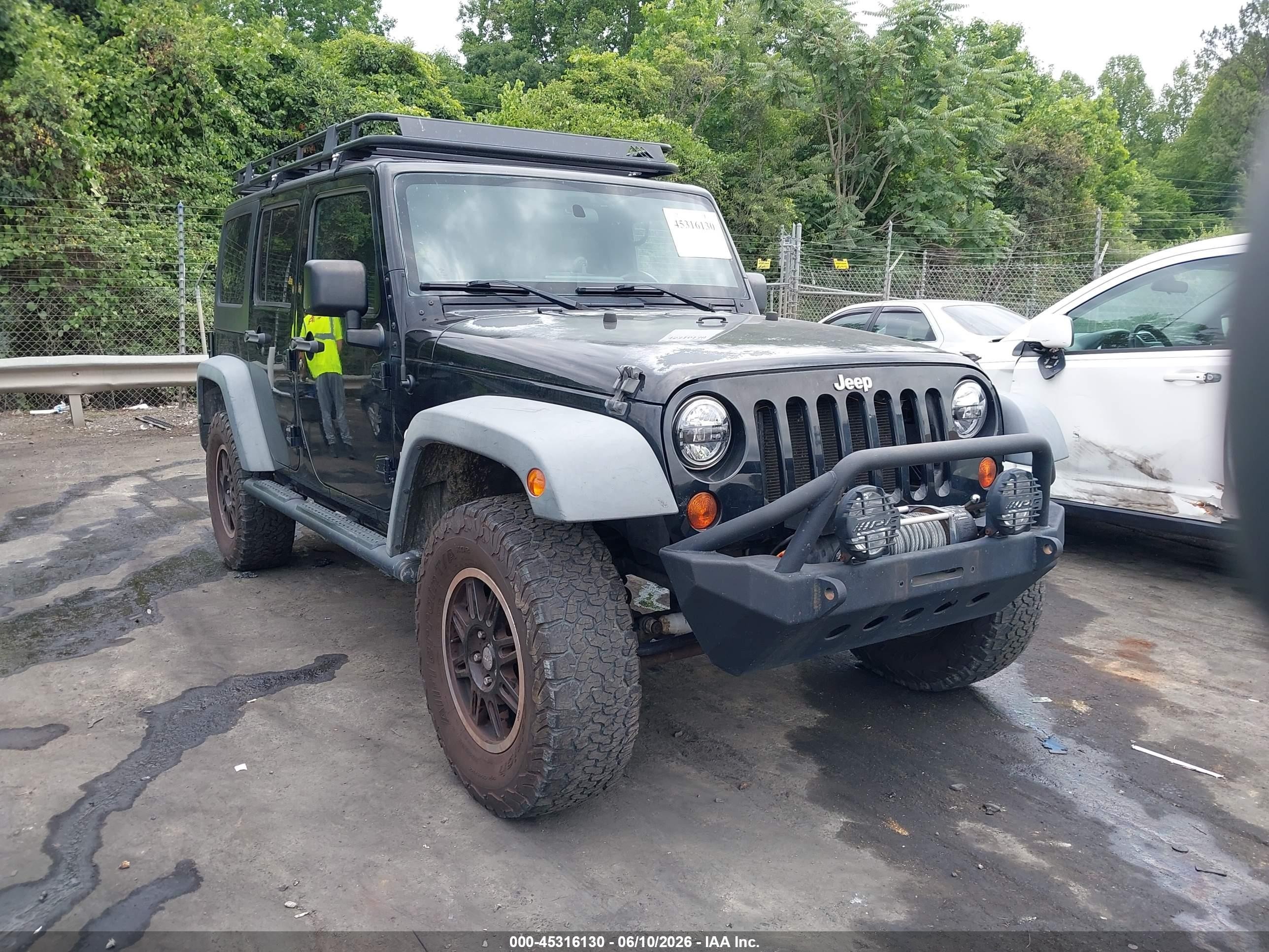 2011 Jeep Wrangler Unlimited Sport Black vin: 1J4BA3H17BL574871