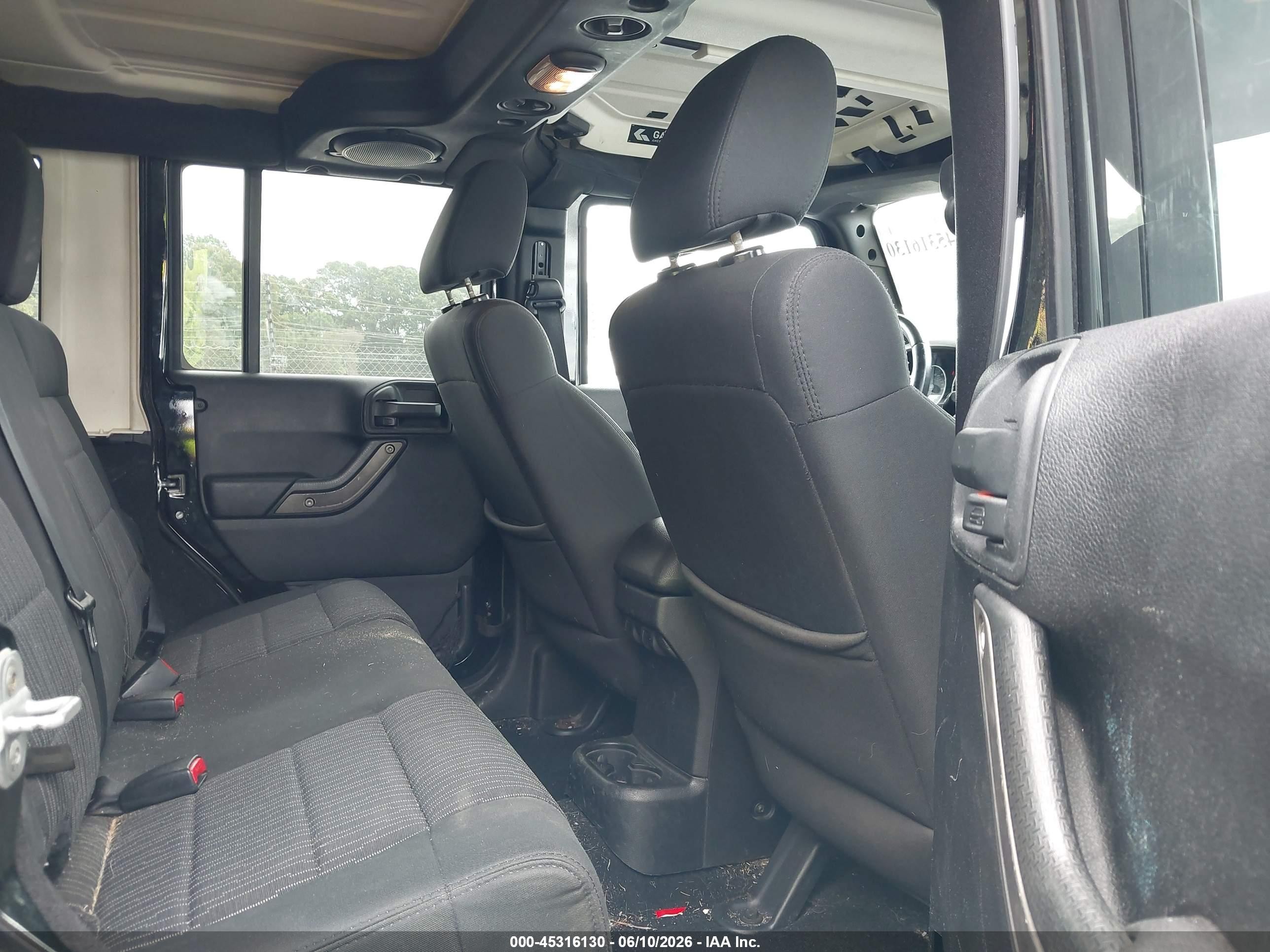 2011 Jeep Wrangler Unlimited Sport Black vin: 1J4BA3H17BL574871