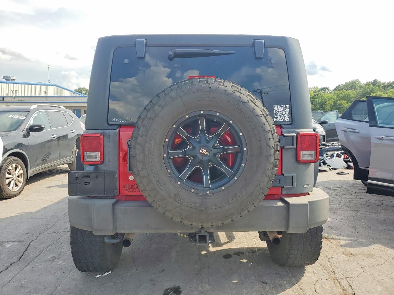 2011 Jeep Wrangler Unlimited Sport Red vin: 1J4BA3H17BL582341