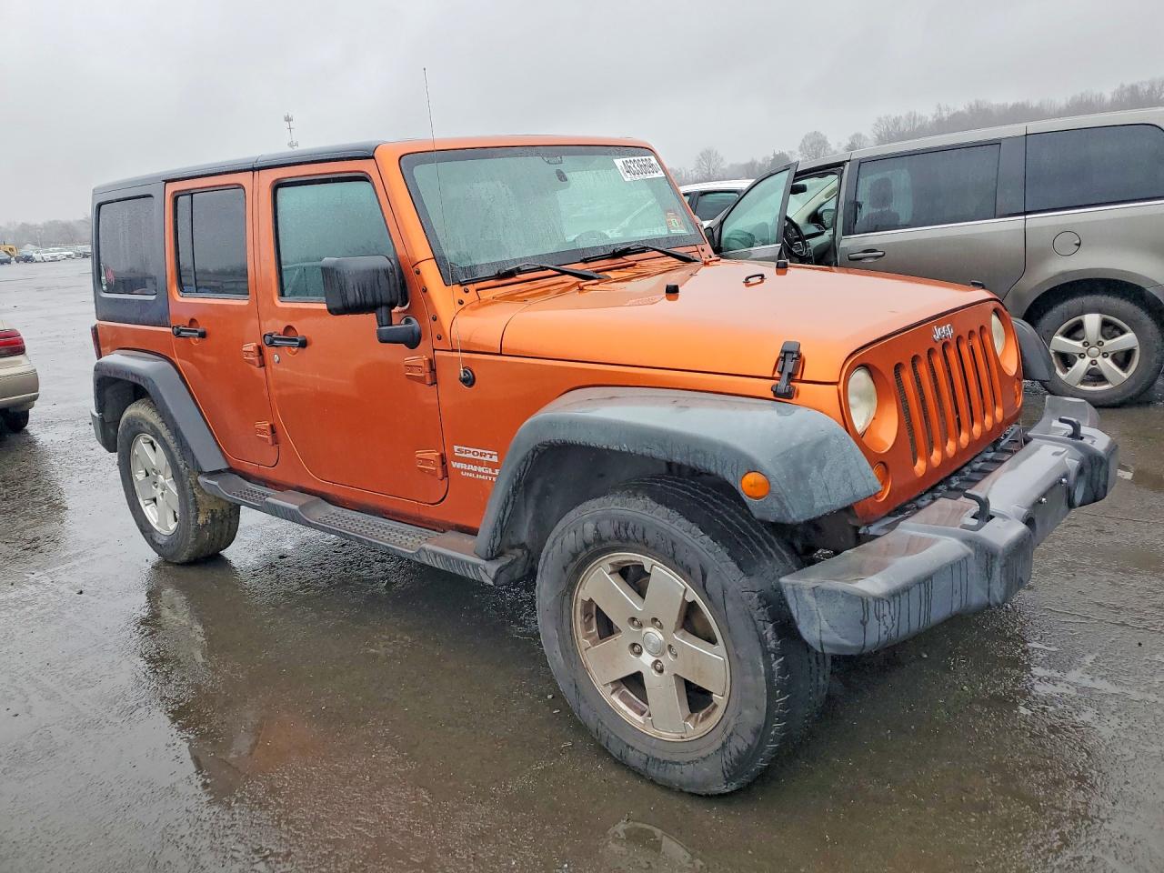 2011 Jeep Wrangler Unlimited Sport Orange vin: 1J4BA3H17BL595770