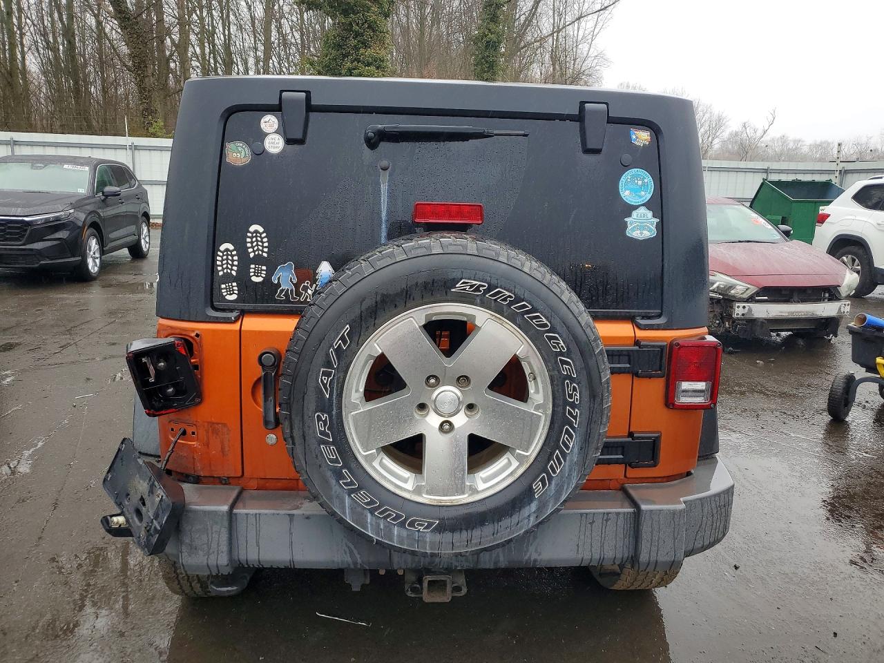 2011 Jeep Wrangler Unlimited Sport Orange vin: 1J4BA3H17BL595770