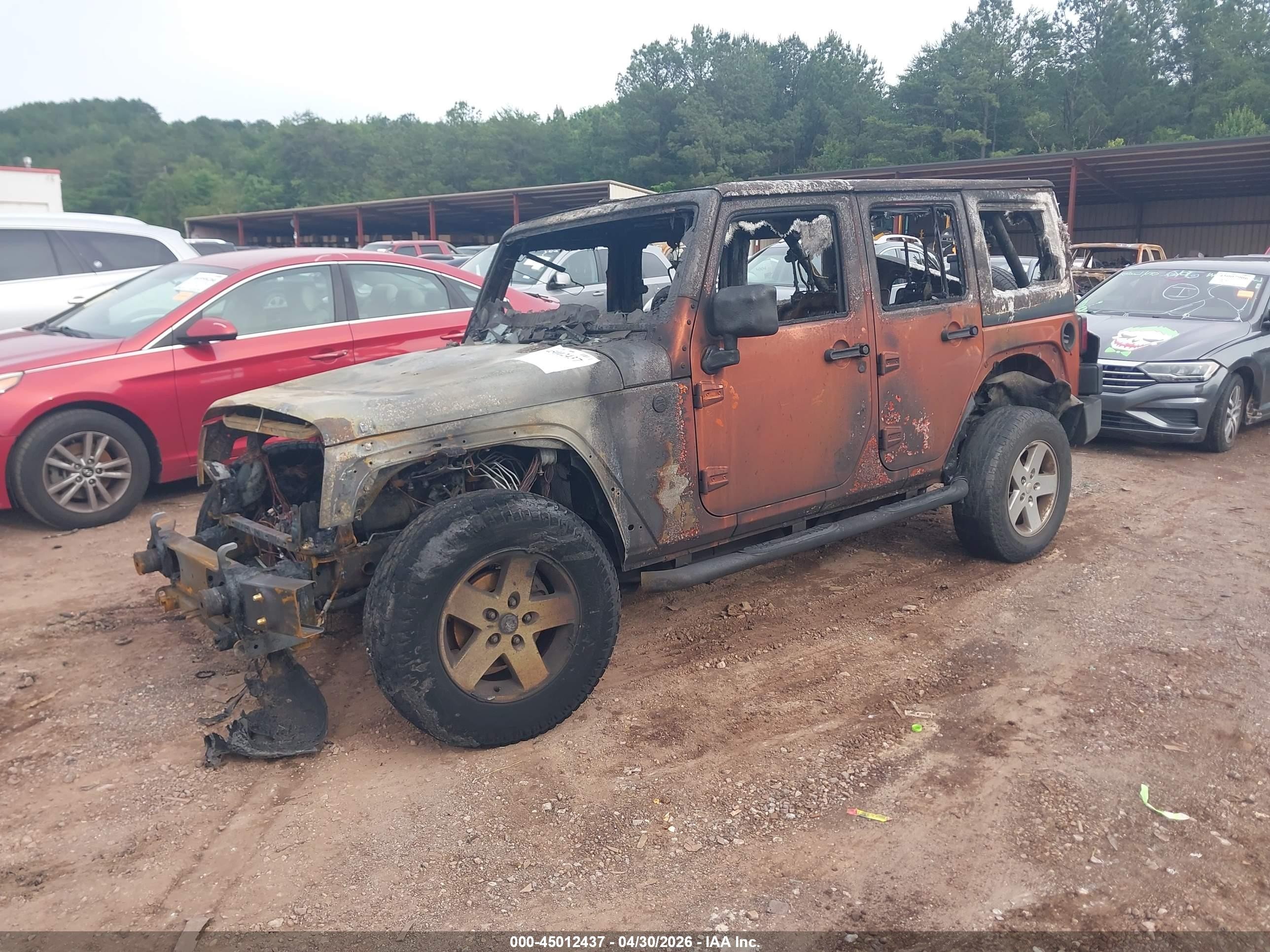 2011 Jeep Wrangler Unlimited Sport Orange vin: 1J4BA3H17BL625088