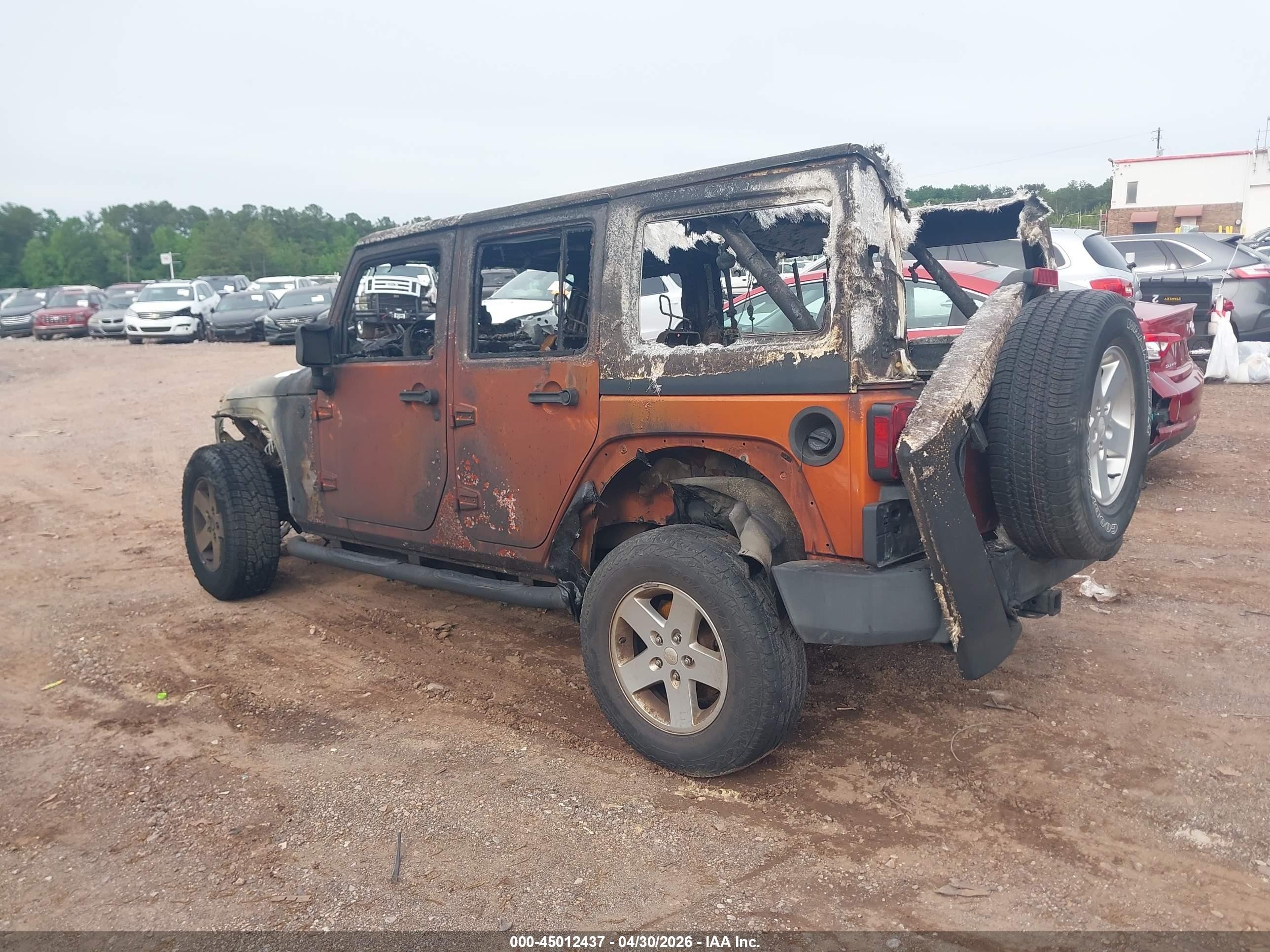 2011 Jeep Wrangler Unlimited Sport Orange vin: 1J4BA3H17BL625088