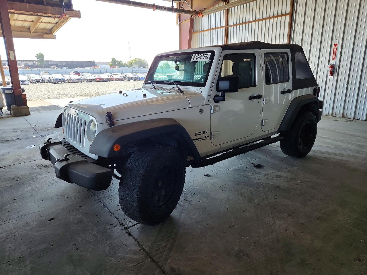 2011 Jeep Wrangler Unlimited Sport White vin: 1J4BA3H17BL638276