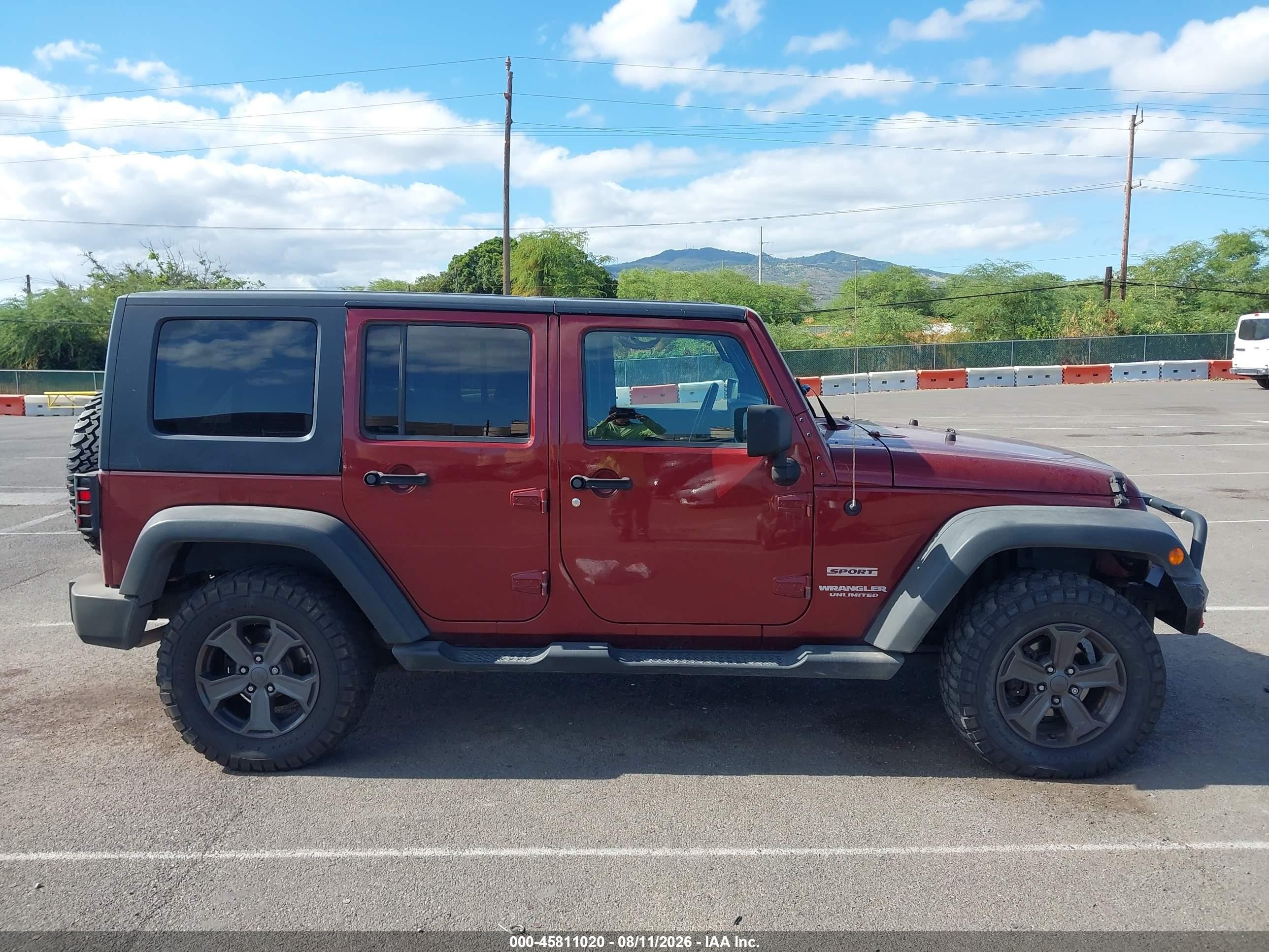 2010 Jeep Wrangler Unlimited Sport Красный vin: 1J4BA3H18AL125021