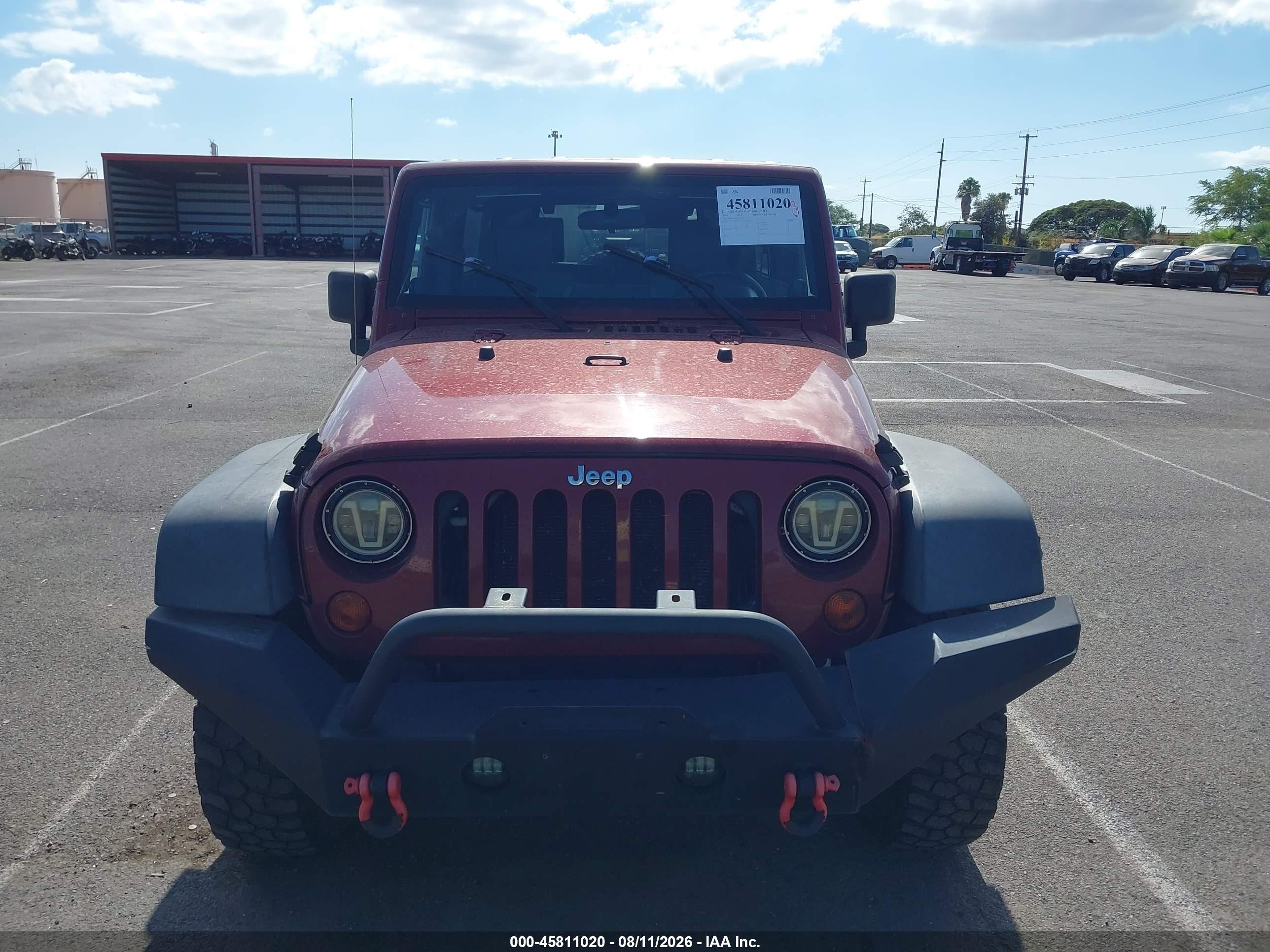 2010 Jeep Wrangler Unlimited Sport Красный vin: 1J4BA3H18AL125021