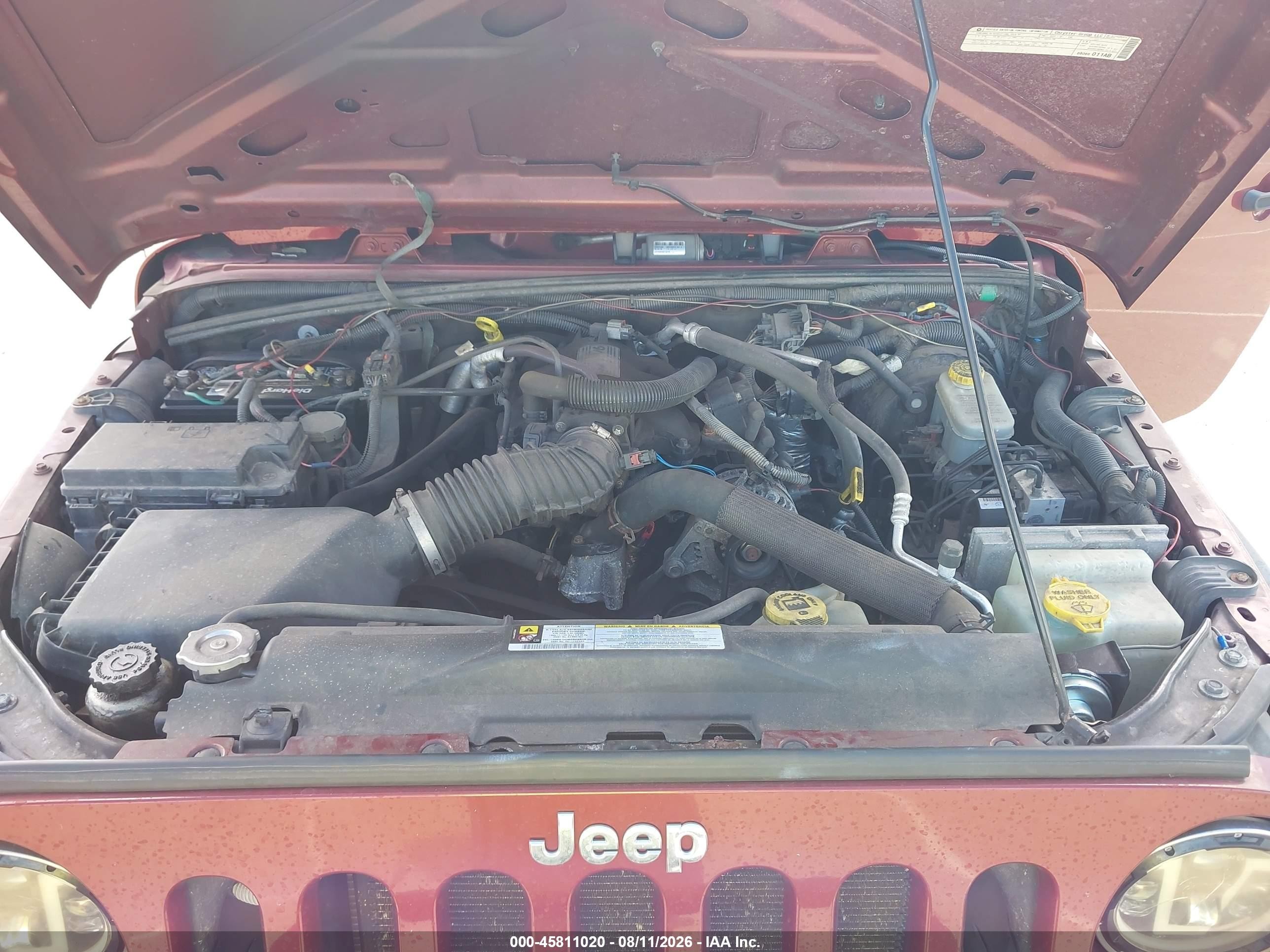 2010 Jeep Wrangler Unlimited Sport Красный vin: 1J4BA3H18AL125021