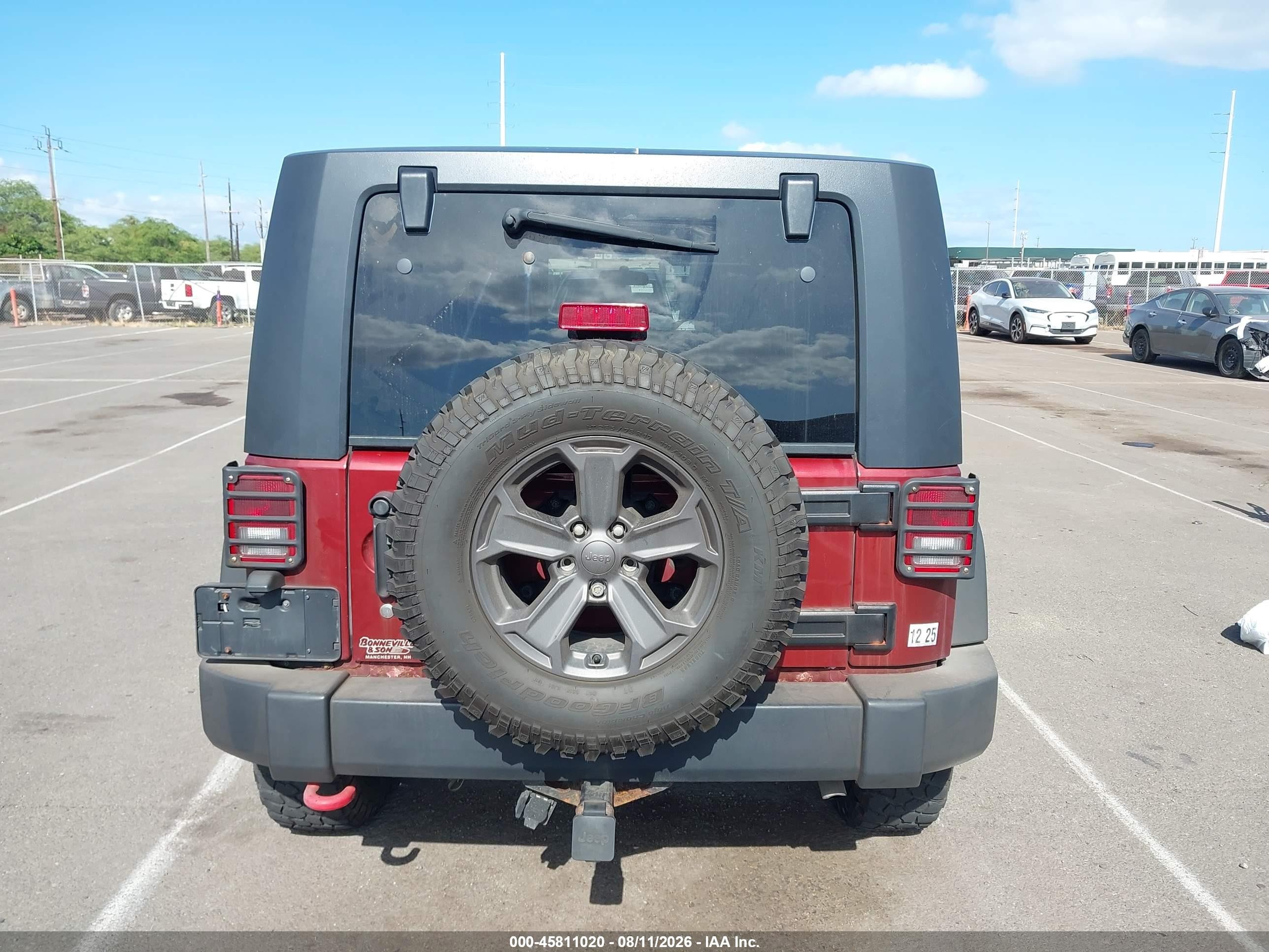 2010 Jeep Wrangler Unlimited Sport Красный vin: 1J4BA3H18AL125021