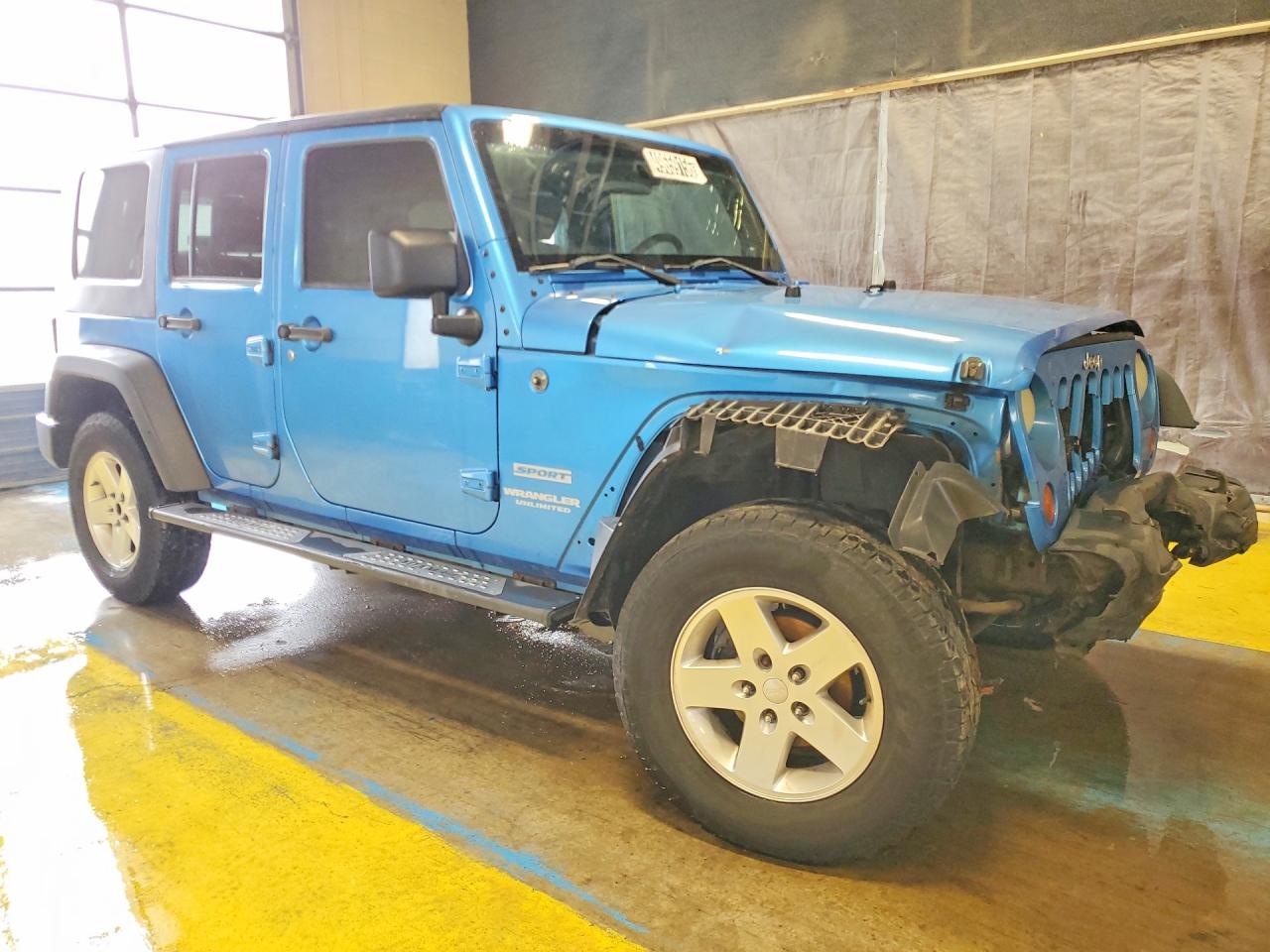 2010 Jeep Wrangler Unlimited Sport Синий vin: 1J4BA3H18AL132891