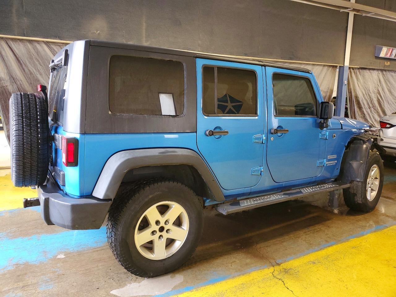2010 Jeep Wrangler Unlimited Sport Синий vin: 1J4BA3H18AL132891
