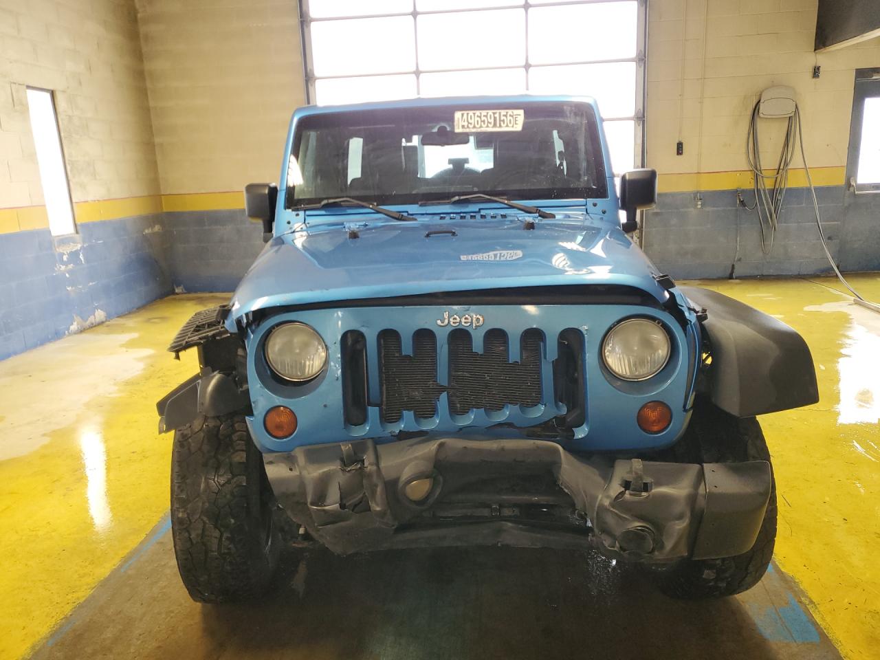 2010 Jeep Wrangler Unlimited Sport Синий vin: 1J4BA3H18AL132891 Damage: Front Bumper Reinforcement, Broken, Replacement Required
