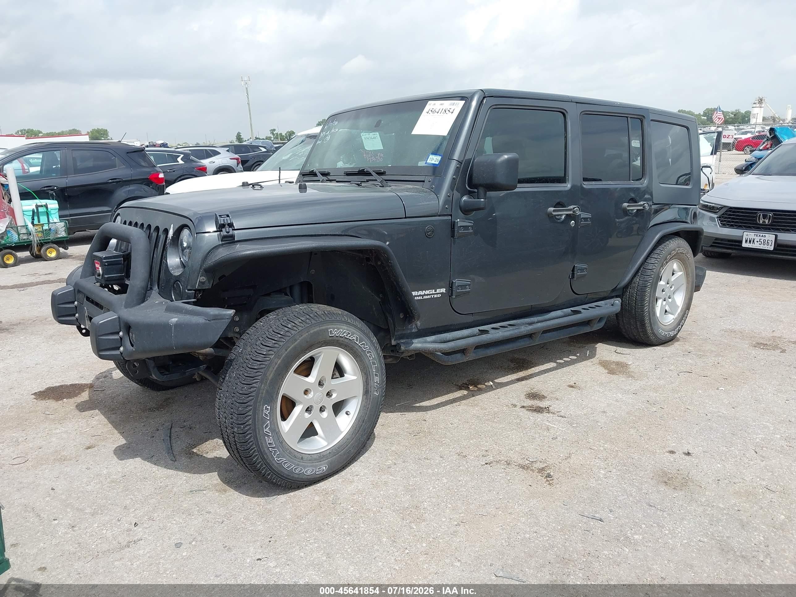 2010 Jeep Wrangler Unlimited Sport Gray vin: 1J4BA3H18AL145785