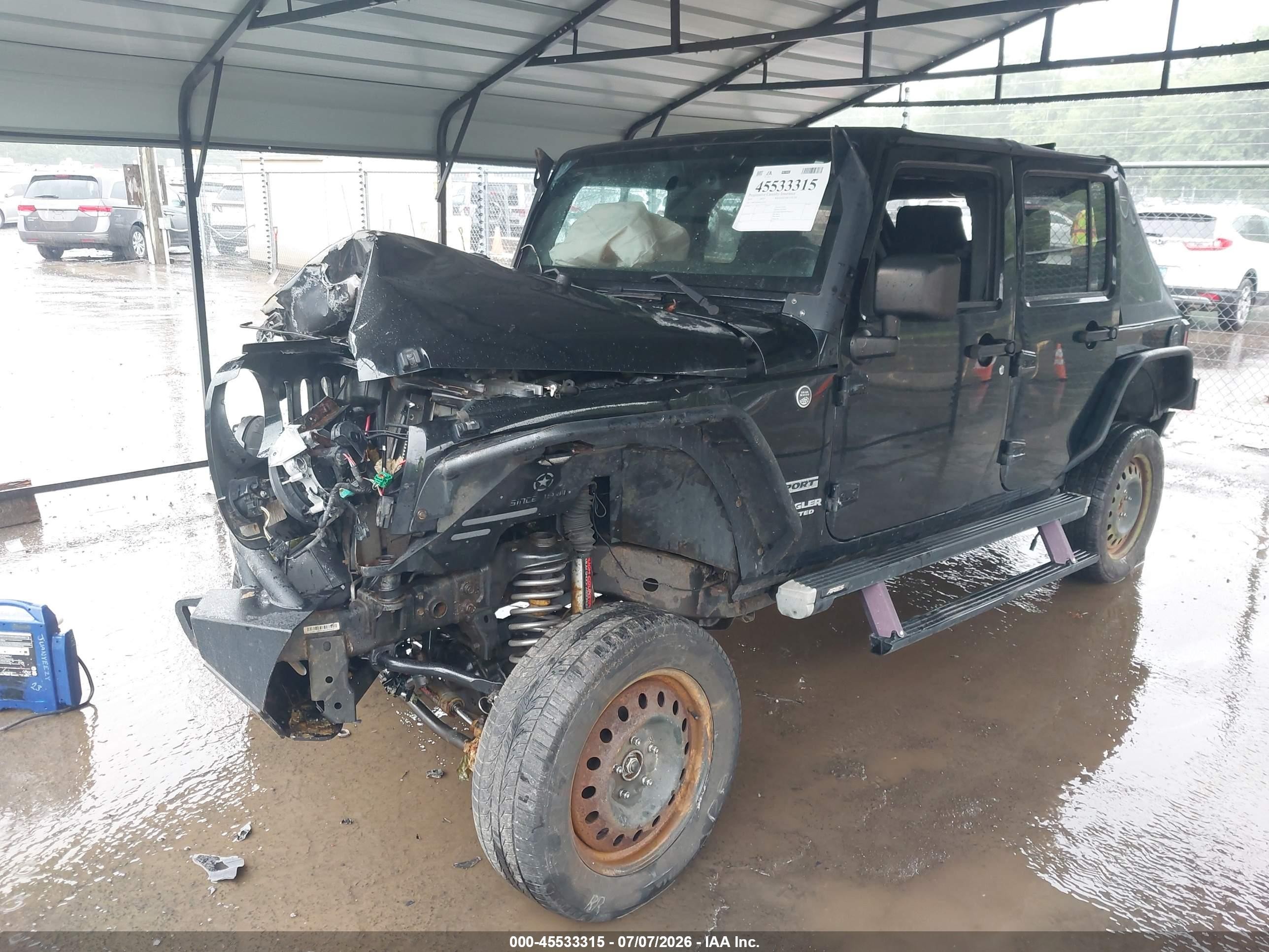 2010 Jeep Wrangler Unlimited Sport Black vin: 1J4BA3H18AL161436