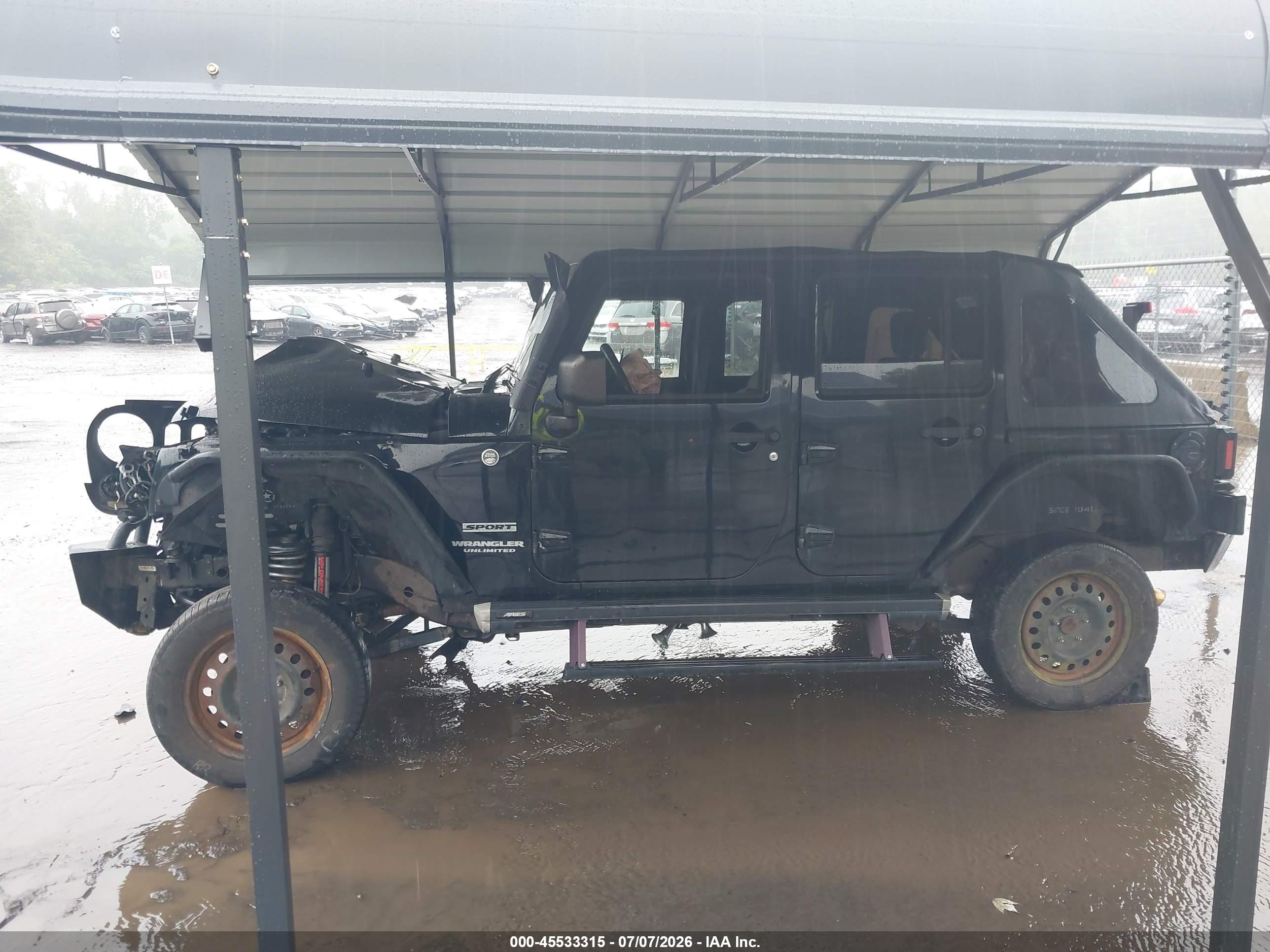 2010 Jeep Wrangler Unlimited Sport Black vin: 1J4BA3H18AL161436