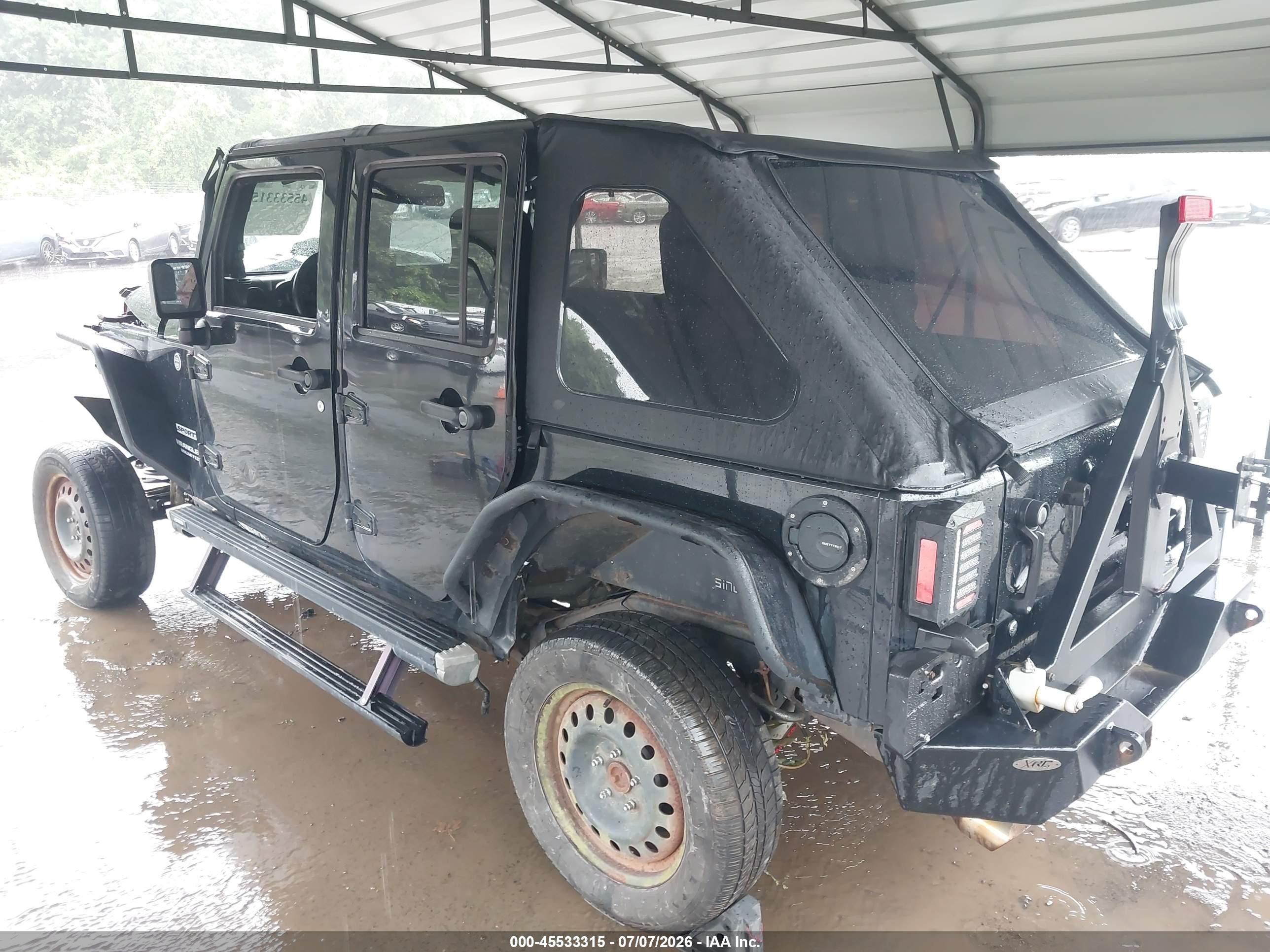 2010 Jeep Wrangler Unlimited Sport Black vin: 1J4BA3H18AL161436
