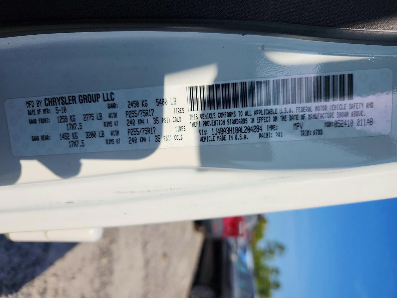 2010 Jeep Wrangler Unlimited Sport White vin: 1J4BA3H18AL204284