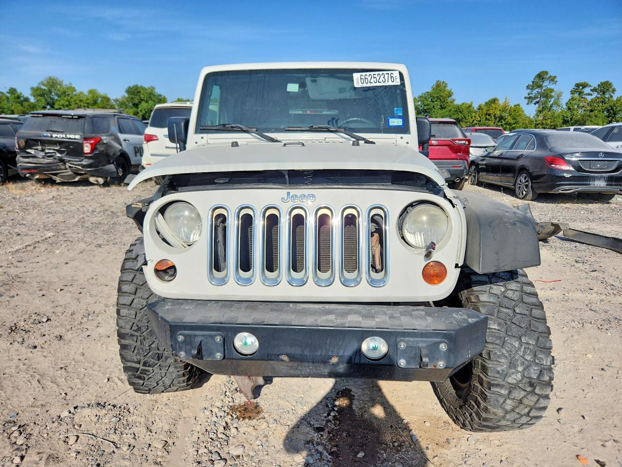 2010 Jeep Wrangler Unlimited Sport White vin: 1J4BA3H18AL204284