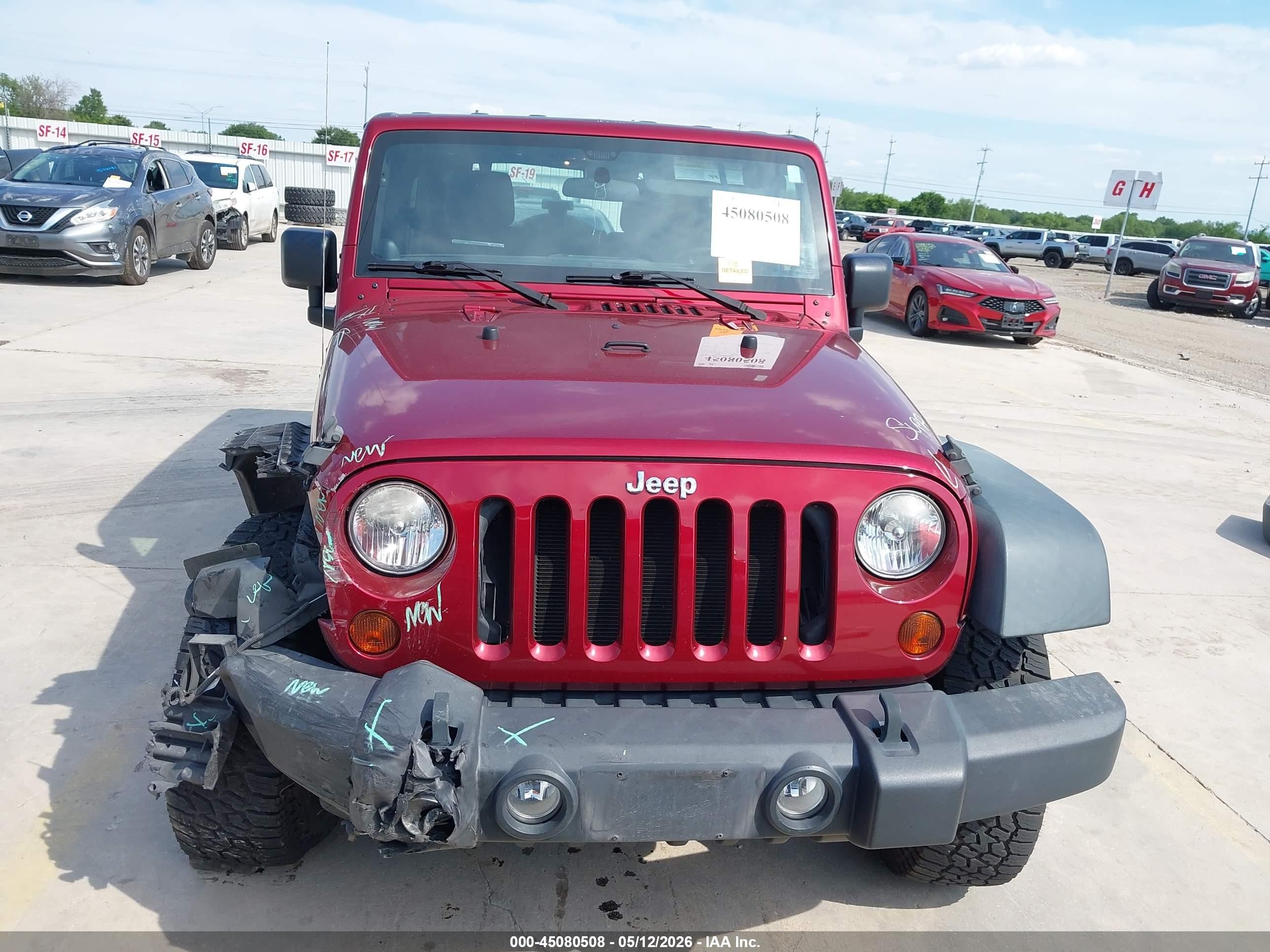 2011 Jeep Wrangler Unlimited Sport Темно-бордовый vin: 1J4BA3H18BL528806