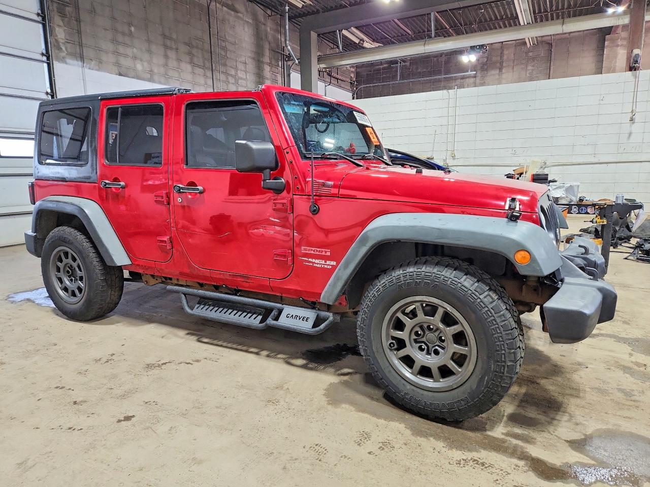 2011 Jeep Wrangler Unlimited Sport Красный vin: 1J4BA3H18BL579089
