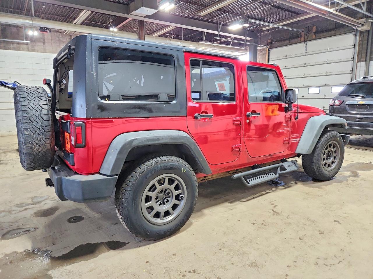 2011 Jeep Wrangler Unlimited Sport Красный vin: 1J4BA3H18BL579089