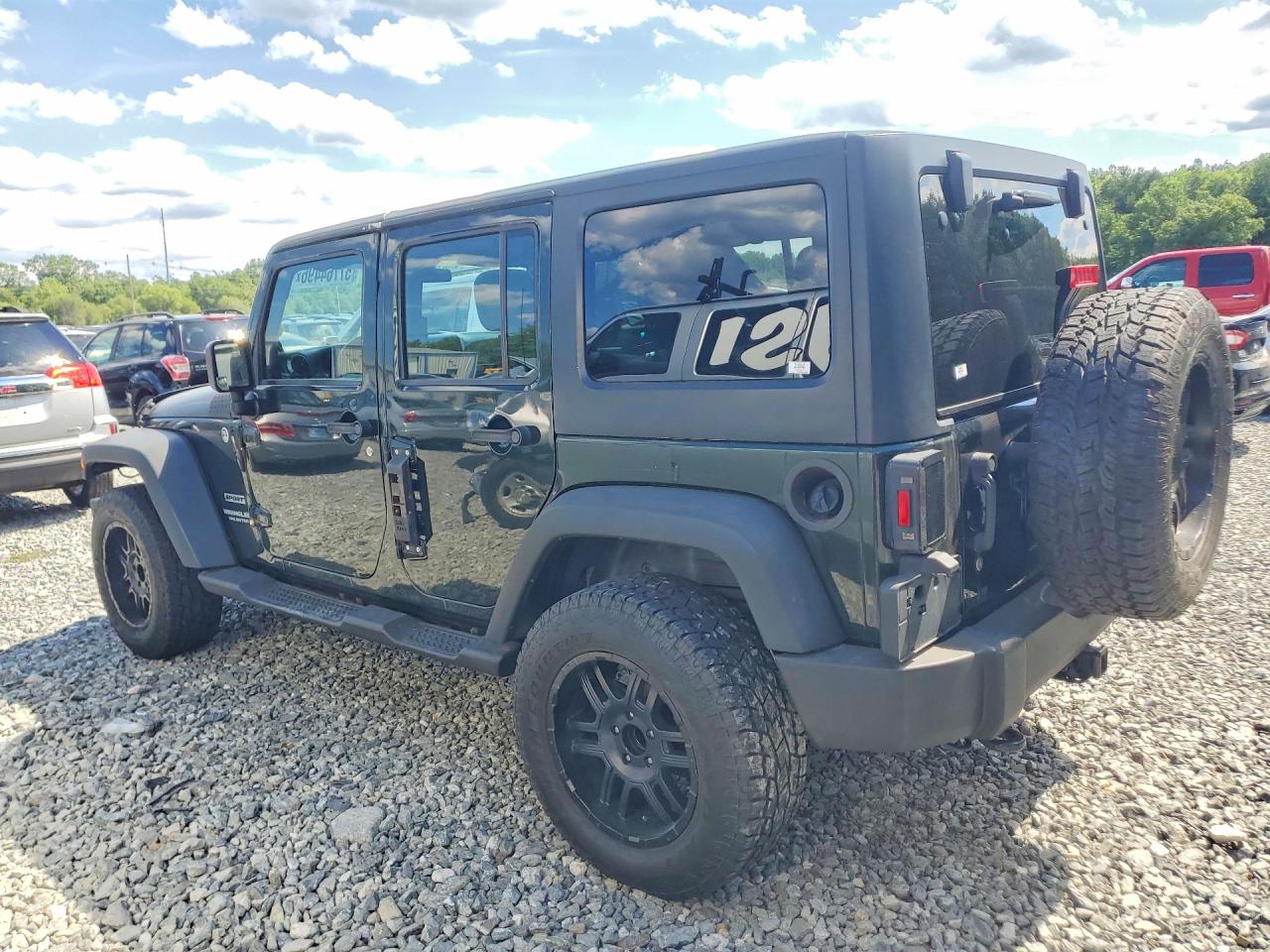 2011 Jeep Wrangler Unlimited Sport Green vin: 1J4BA3H18BL581943