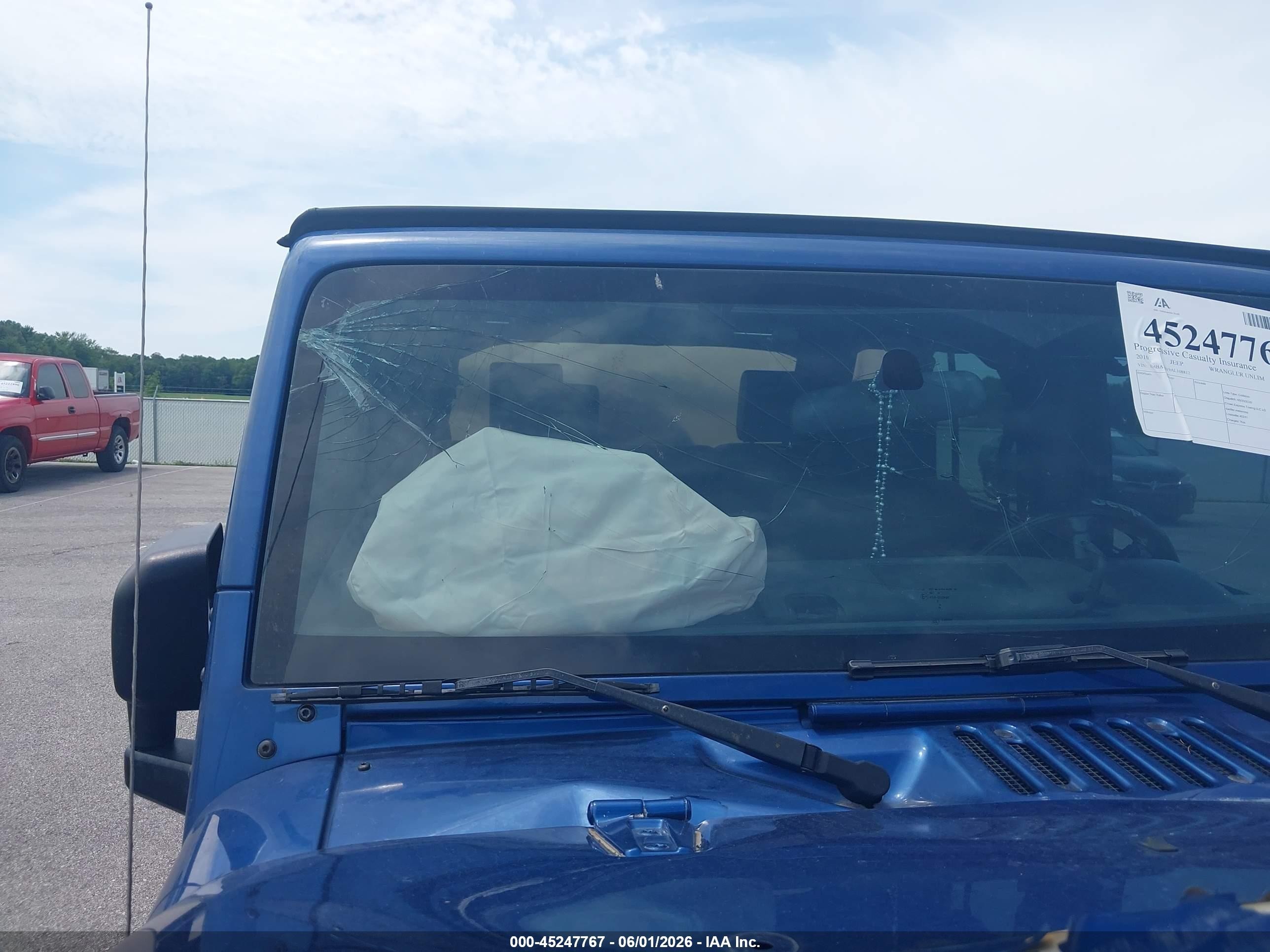 2010 Jeep Wrangler Unlimited Sport Blue vin: 1J4BA3H19AL108812