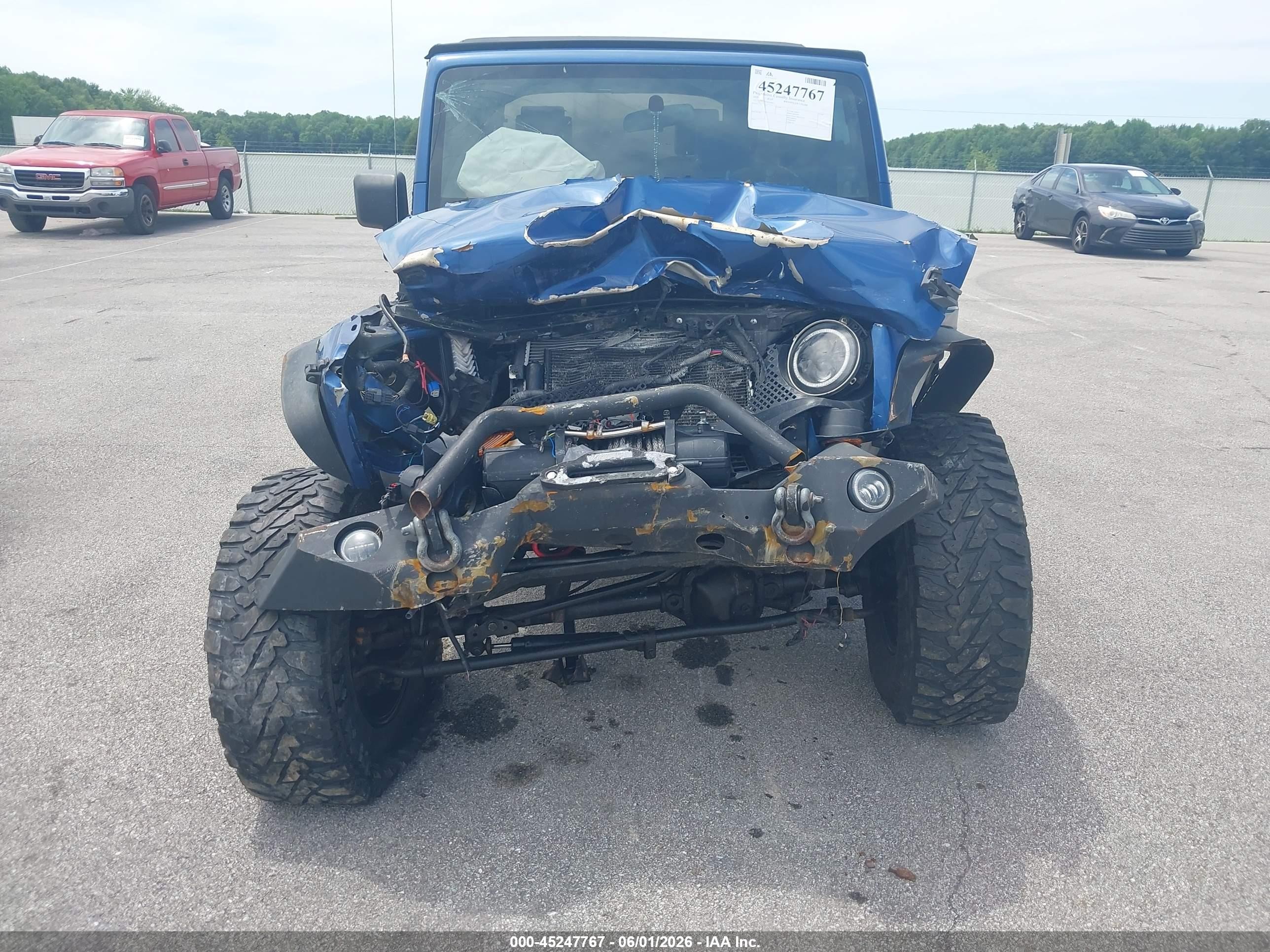 2010 Jeep Wrangler Unlimited Sport Blue vin: 1J4BA3H19AL108812