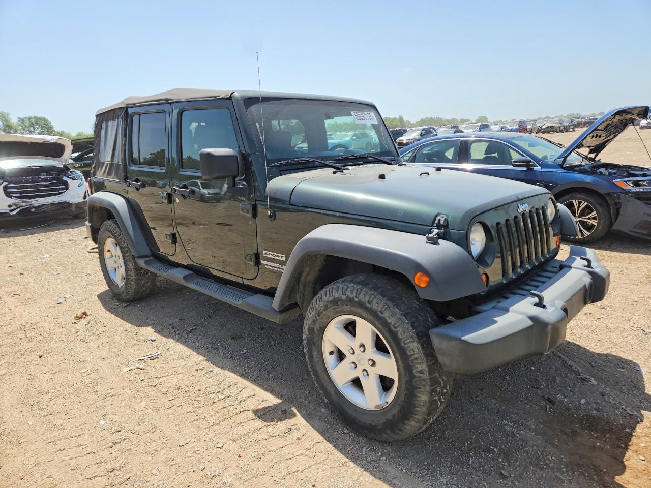 2010 Jeep Wrangler Unlimited Sport Green vin: 1J4BA3H19AL124878