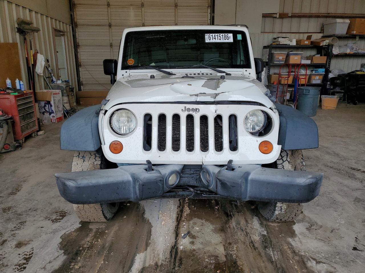 2010 Jeep Wrangler Unlimited Sport White vin: 1J4BA3H19AL142538