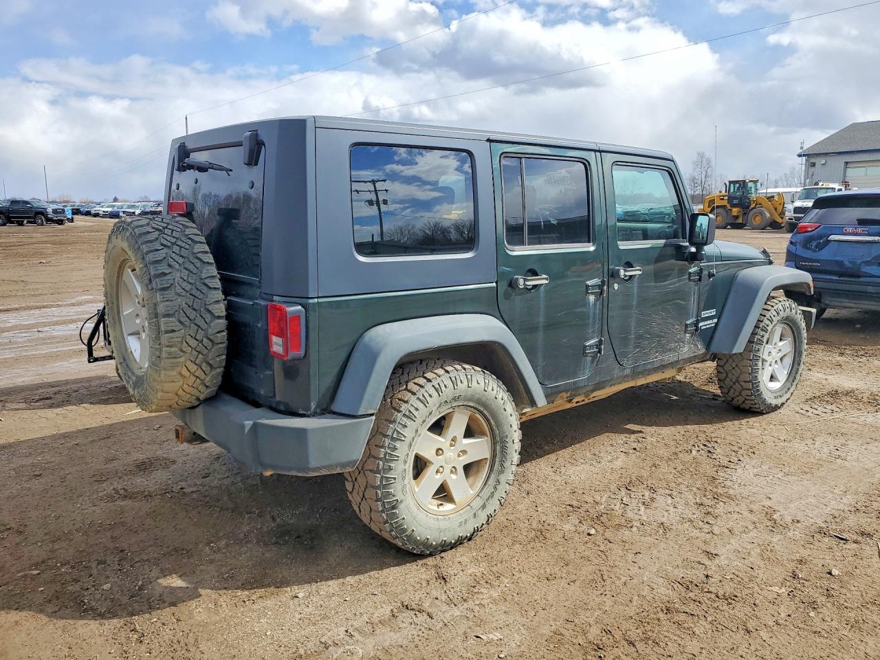 2010 Jeep Wrangler Unlimited Sport Green vin: 1J4BA3H19AL151191