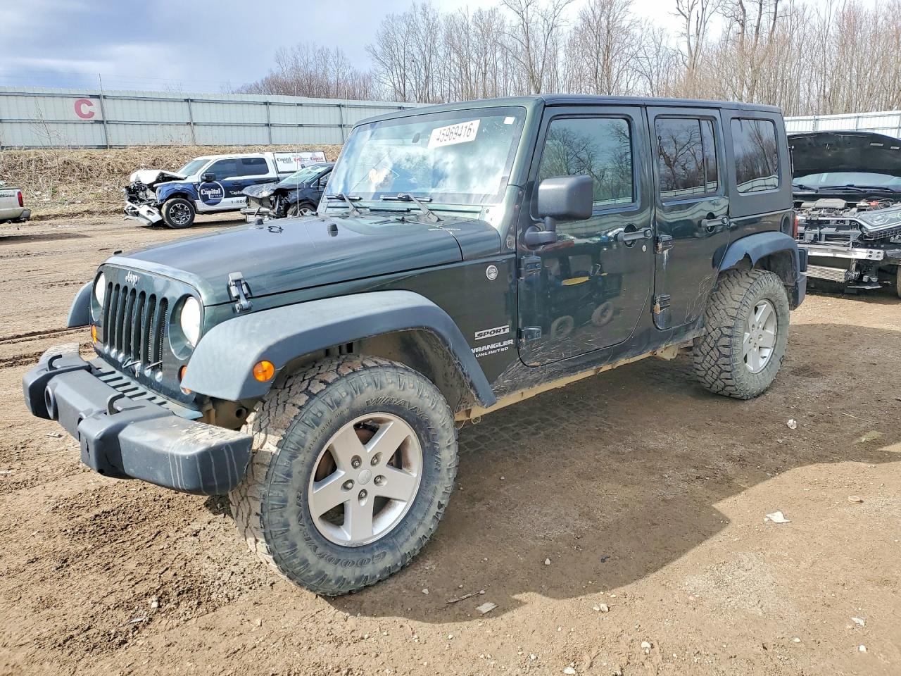2010 Jeep Wrangler Unlimited Sport Green vin: 1J4BA3H19AL151191