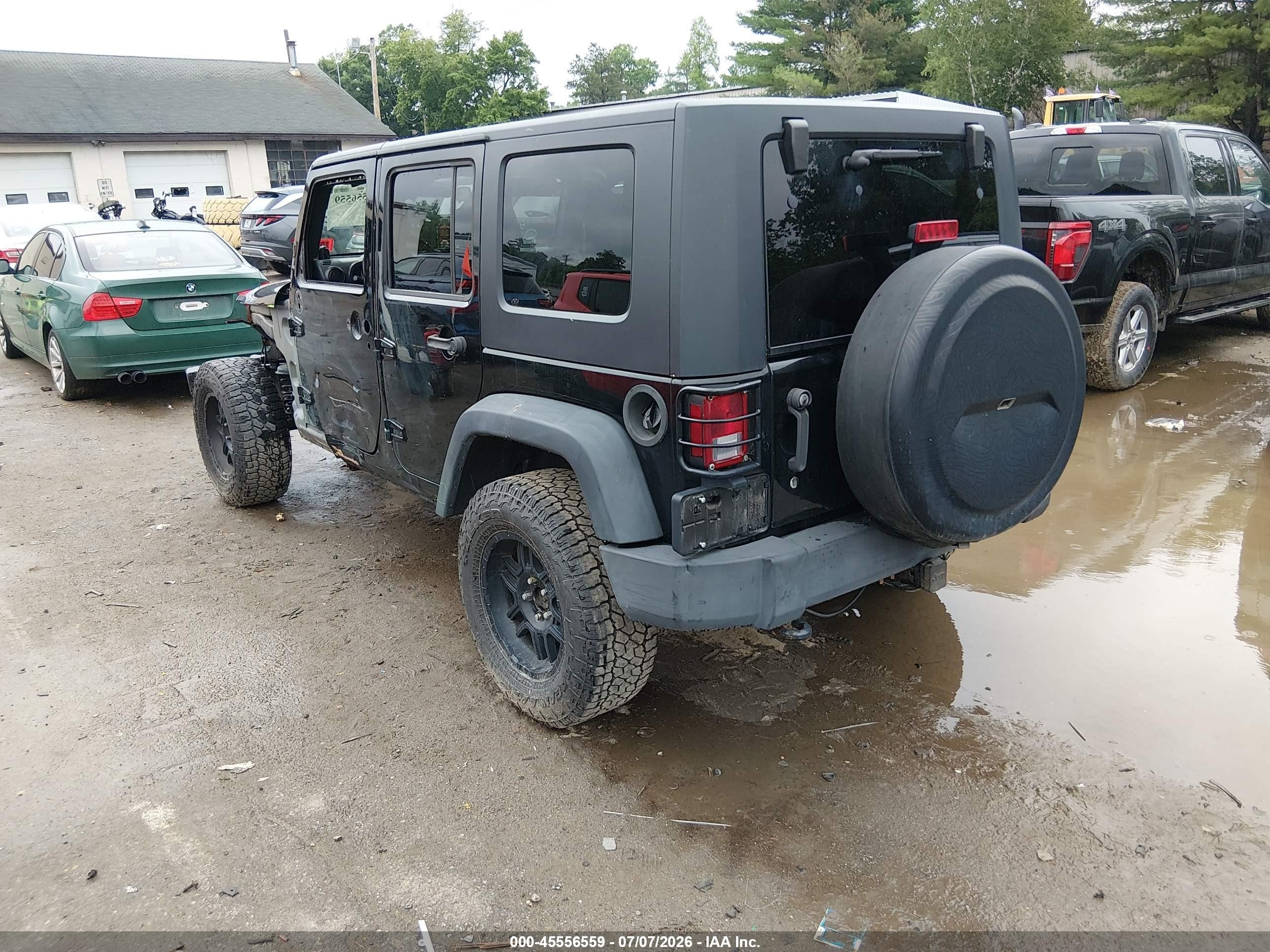 2010 Jeep Wrangler Unlimited Sport Black vin: 1J4BA3H19AL161431