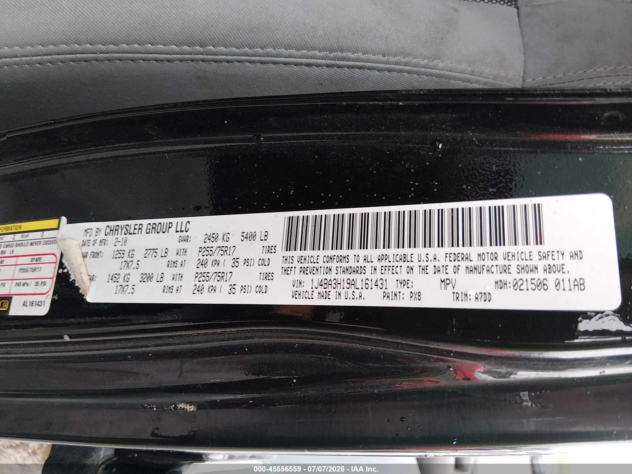 2010 Jeep Wrangler Unlimited Sport Black vin: 1J4BA3H19AL161431