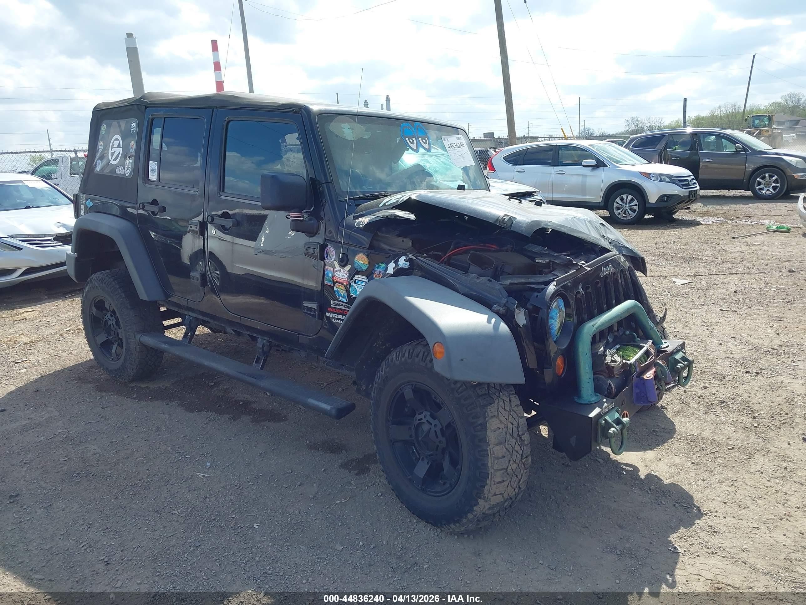 2010 Jeep Wrangler Unlimited Sport Black vin: 1J4BA3H19AL175846