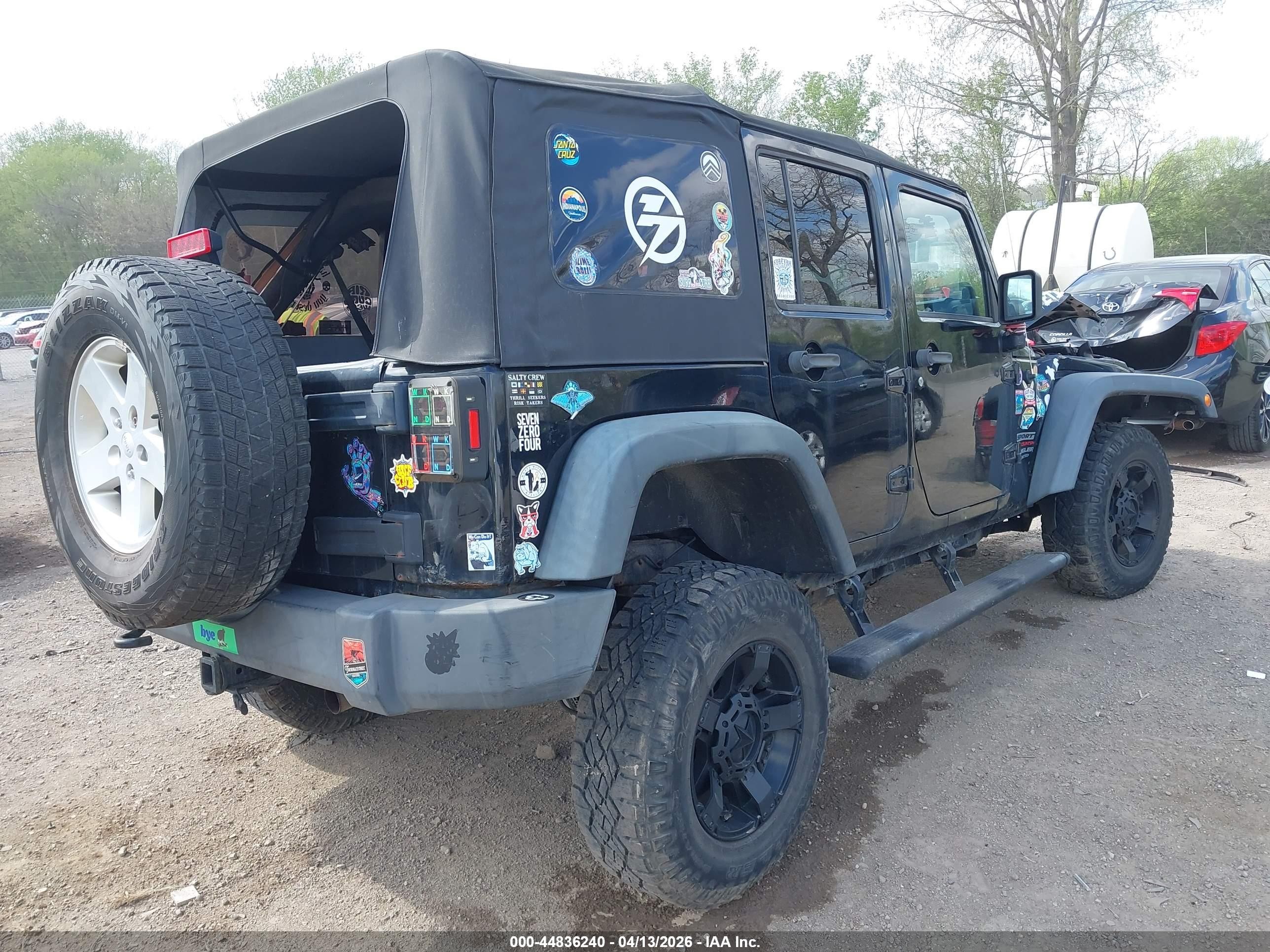 2010 Jeep Wrangler Unlimited Sport Black vin: 1J4BA3H19AL175846