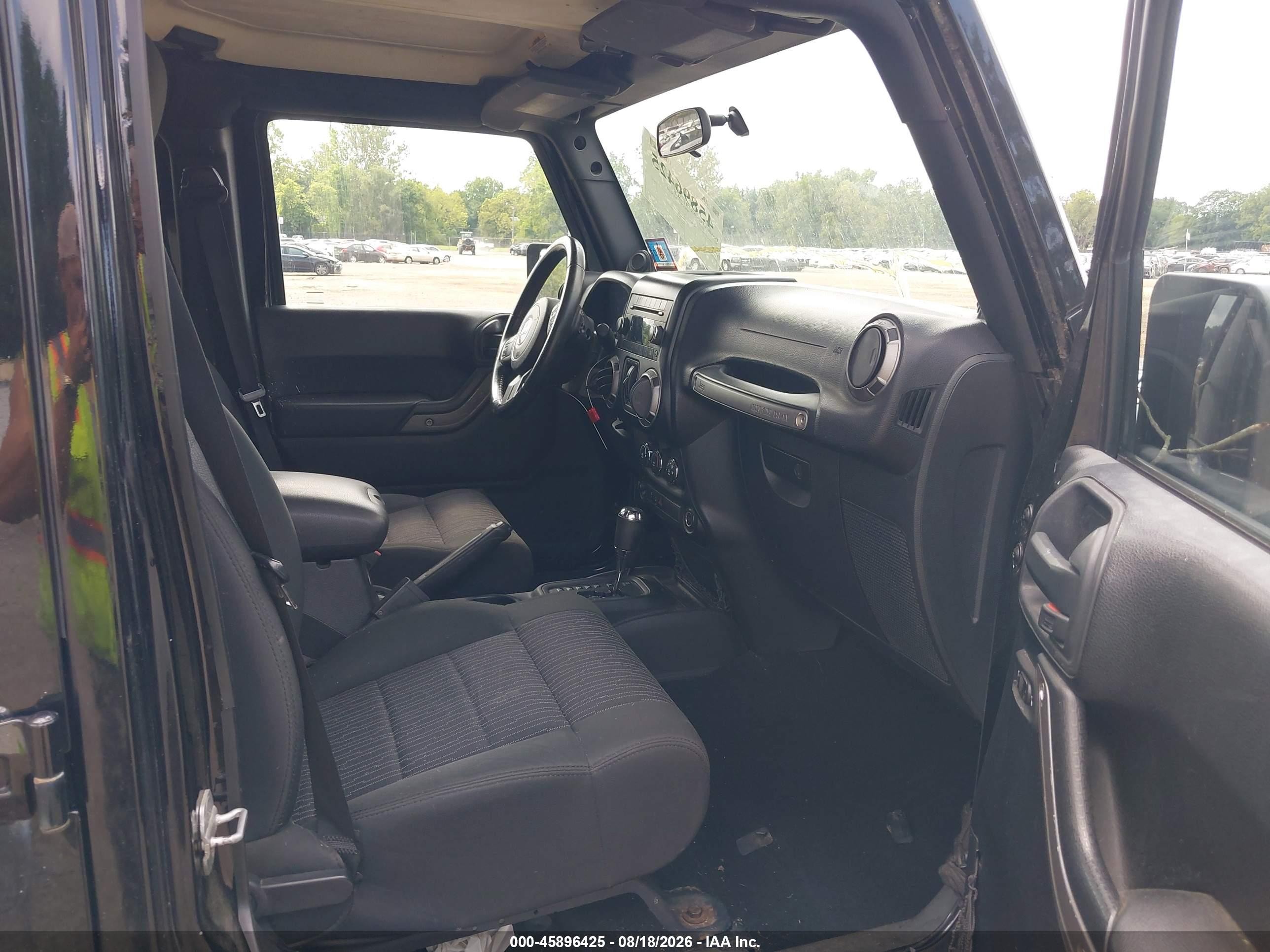 2011 Jeep Wrangler Unlimited Sport Black vin: 1J4BA3H19BL522173