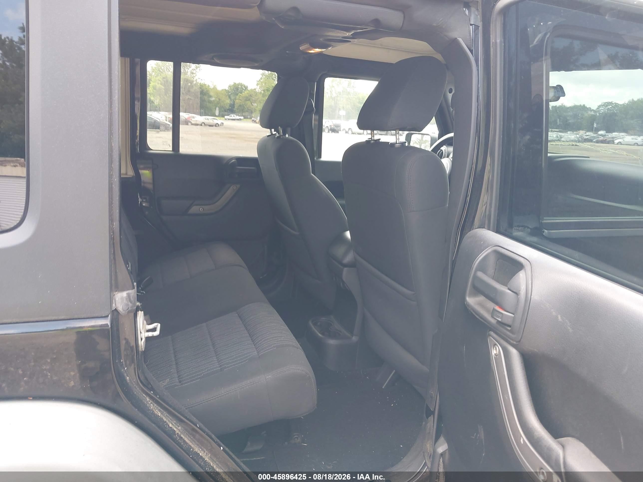 2011 Jeep Wrangler Unlimited Sport Black vin: 1J4BA3H19BL522173